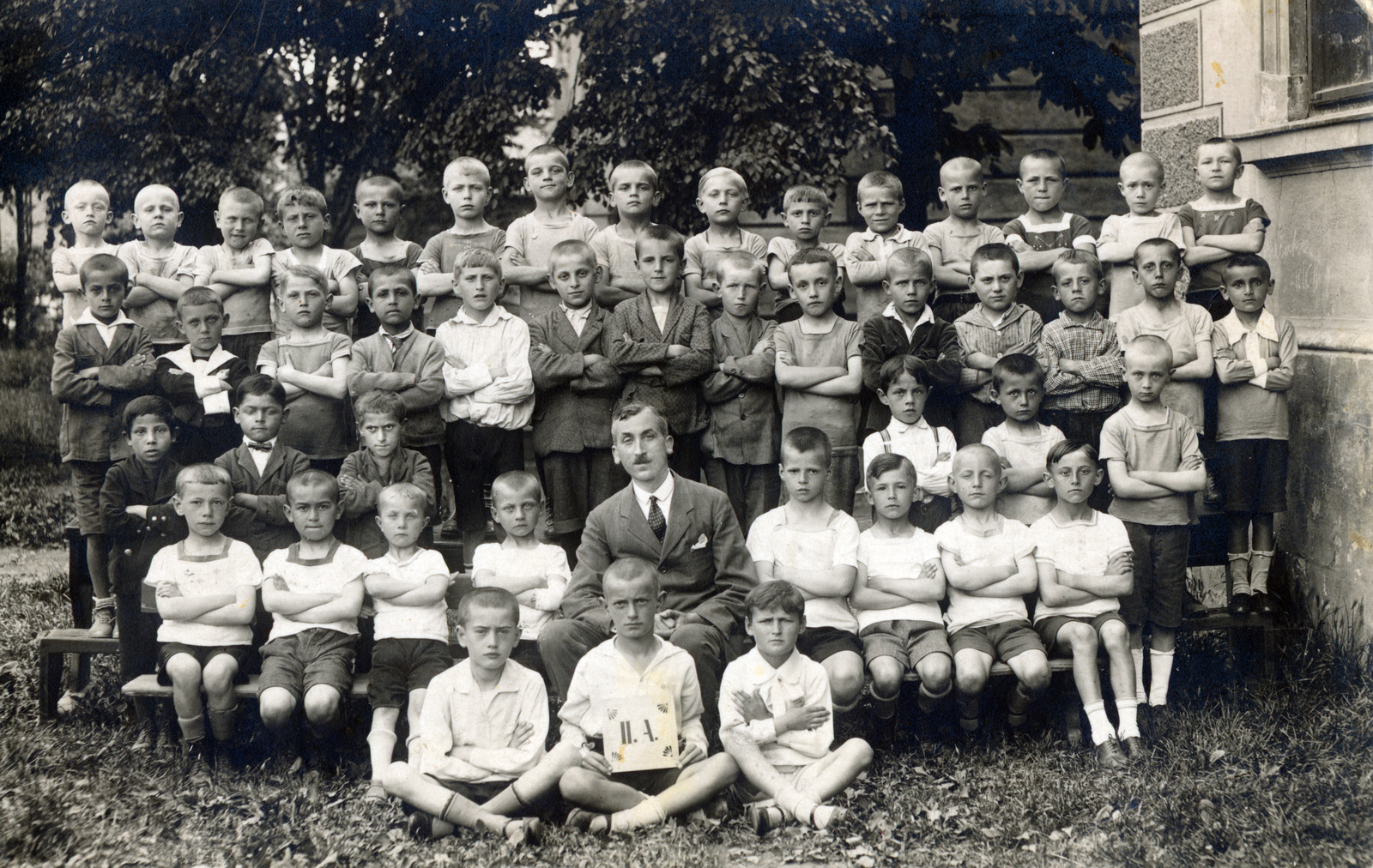 1920, Tauber-Rozman család, class photo, Fortepan #224359