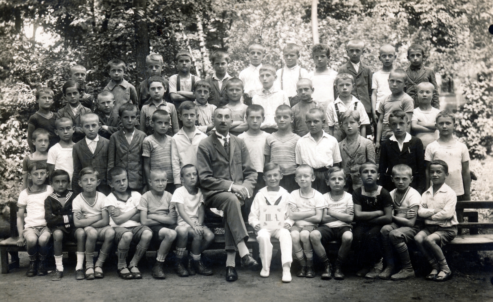 1921, Tauber-Rozman család, class photo, Fortepan #224361