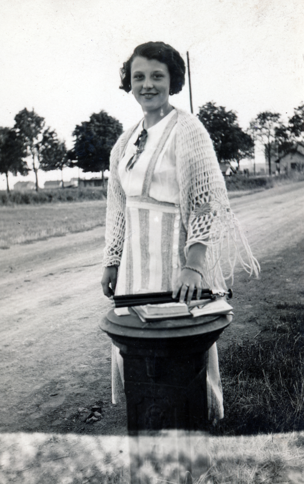 1931, Kovács Györgyi, portrait, Fortepan #224428
