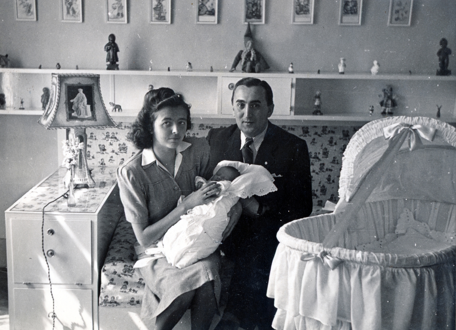 1941, Kovács Györgyi, portrait, interior, Fortepan #224537
