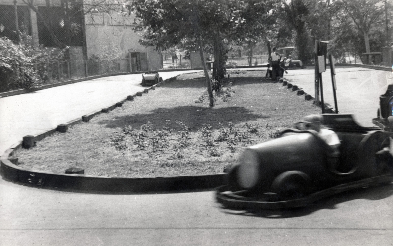 Hungary, Budapest XIV., Versenyautó., 1958, Kovács Györgyi, amusement park, Budapest, Fortepan #224590