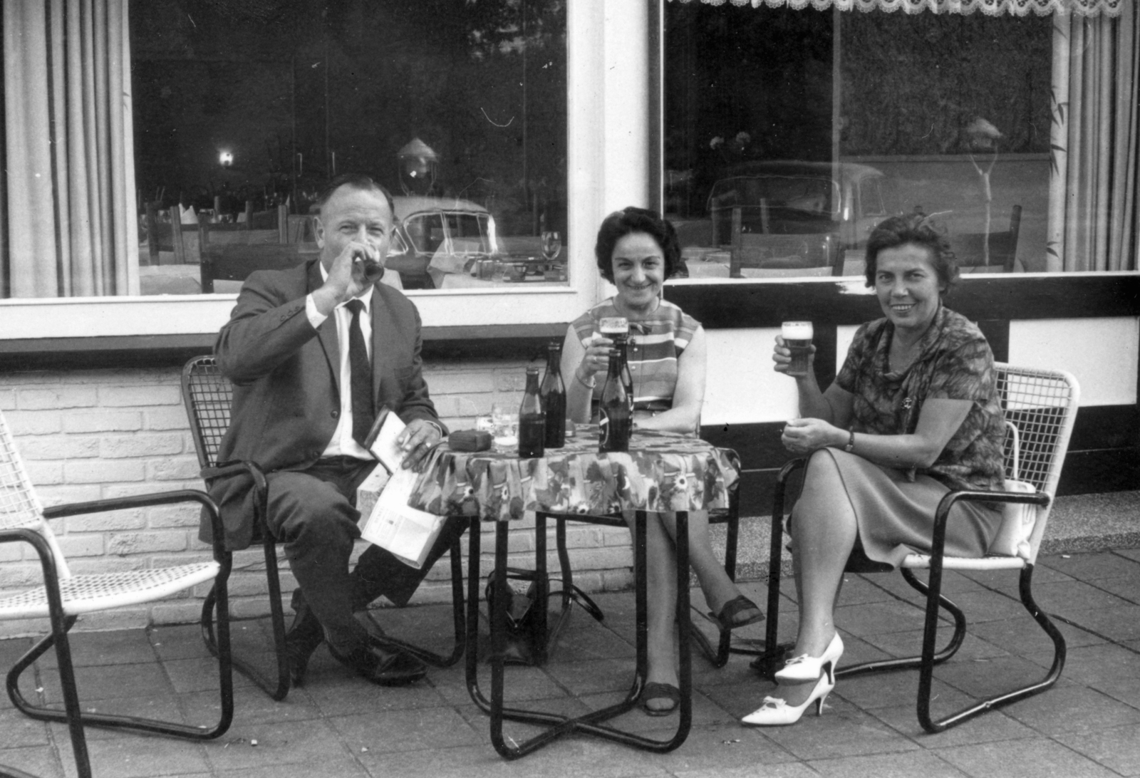 1968, Horváth May László, three people, Fortepan #224633