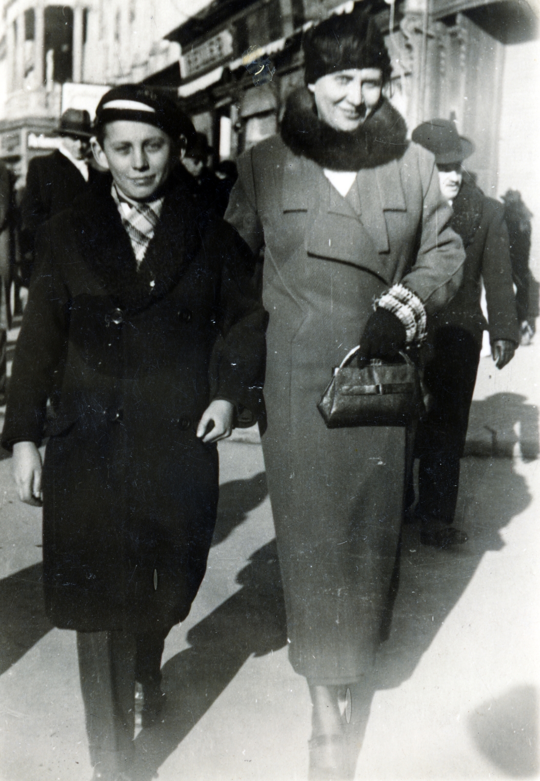 1934, Hegedűs Tibor dr, kabát, fiú, anya, Fortepan #224695