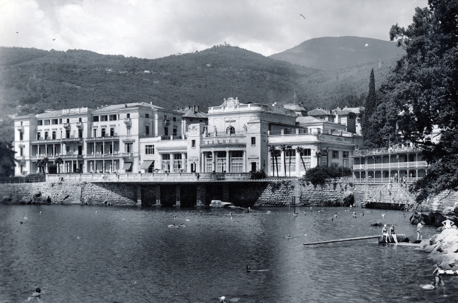Horvátország,Adria, Abbázia, Hotel Kvarner., 1969, Iván Zoltán dr., Fortepan #224842