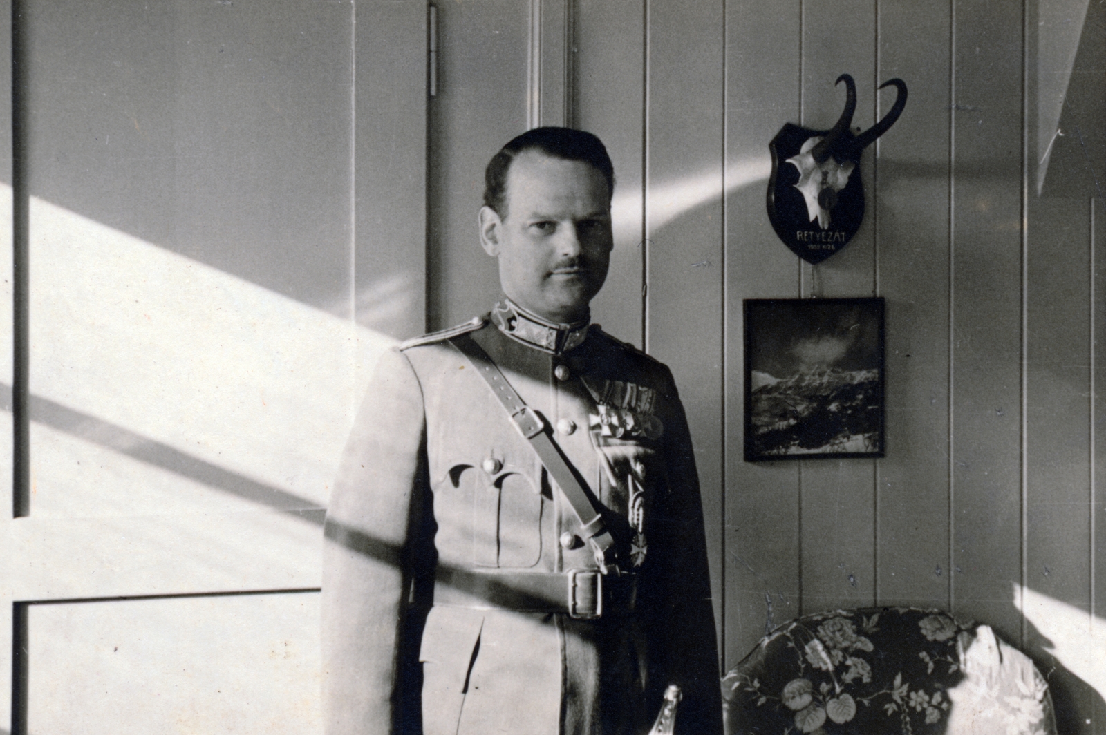 1940, Sallai János, portrait, Fortepan #224896