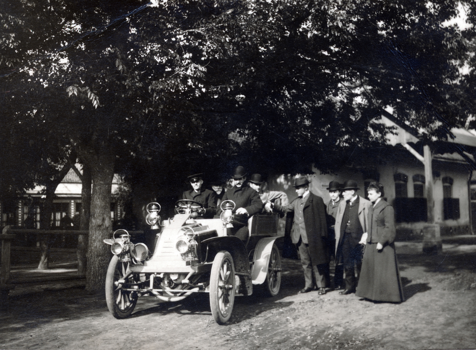 1910, Lechner hagyaték, automobile, tableau, Fortepan #224903