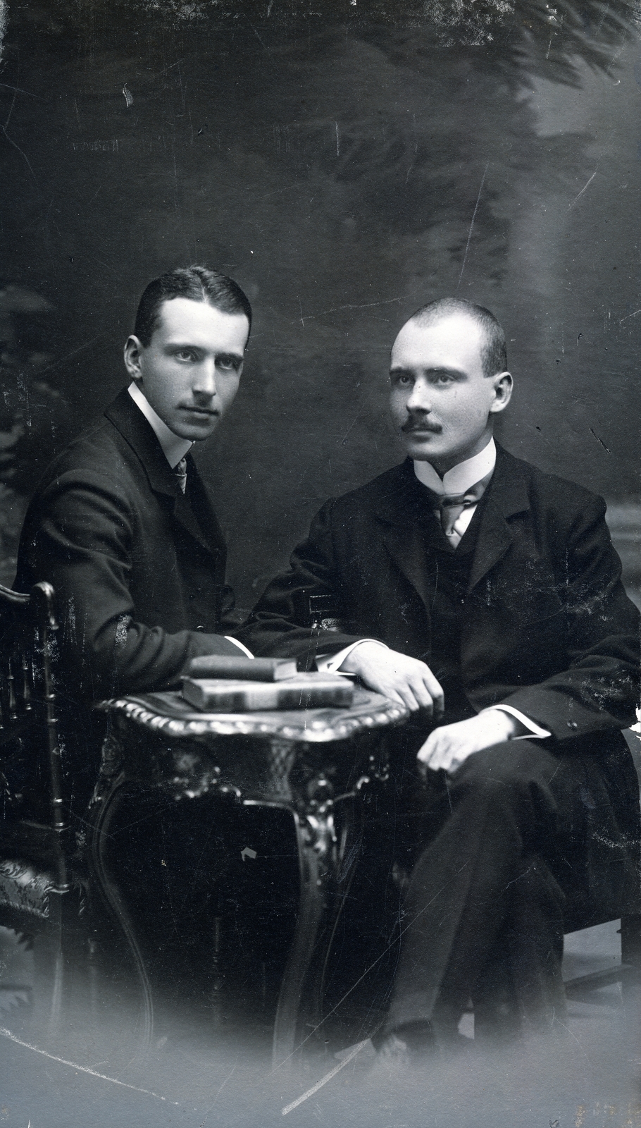 1910, Lechner hagyaték, double portrait, men, Fortepan #224964