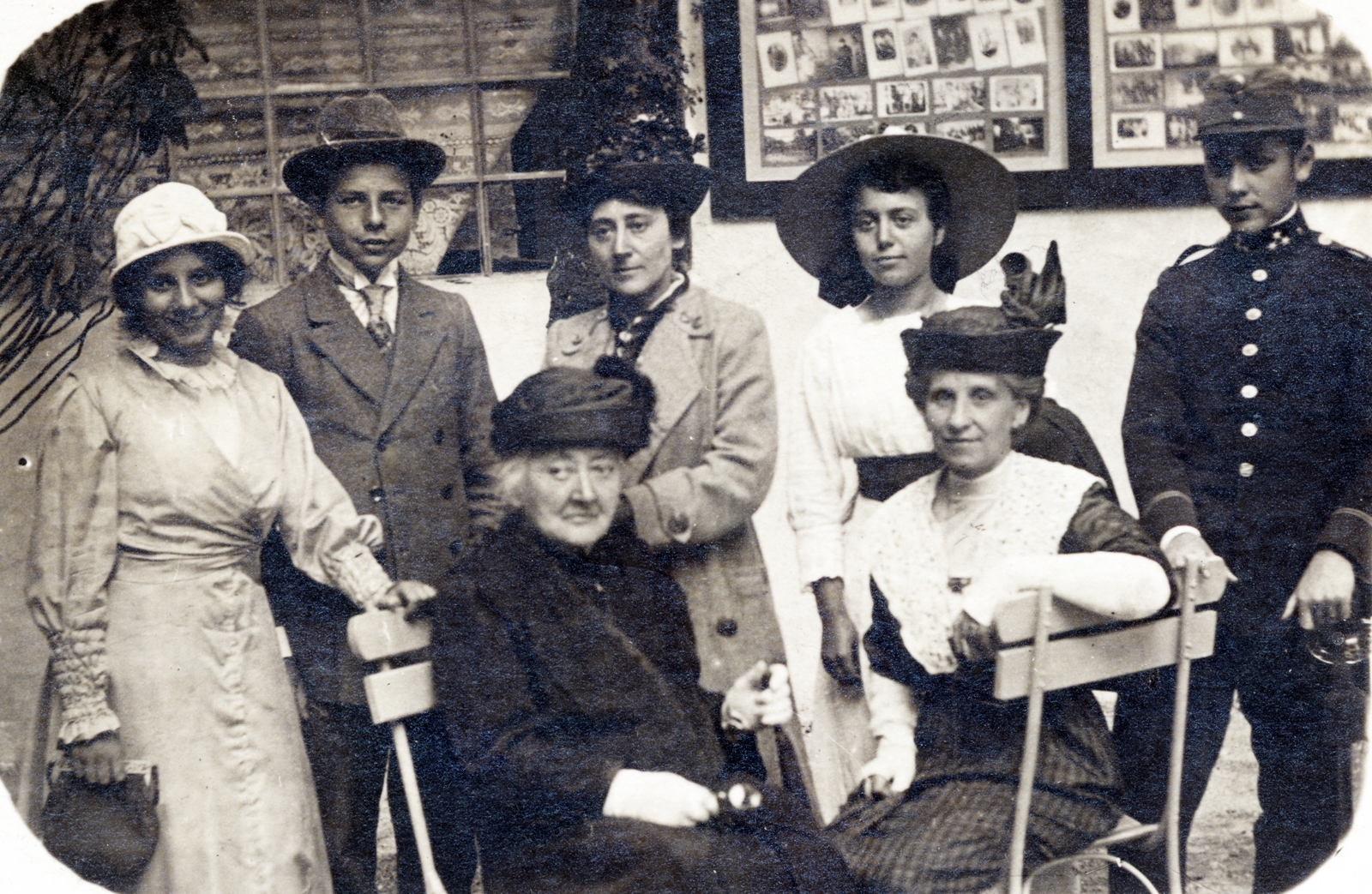 1911, Lechner hagyaték, csoportkép, hölgy, kadét, Fortepan #225029
