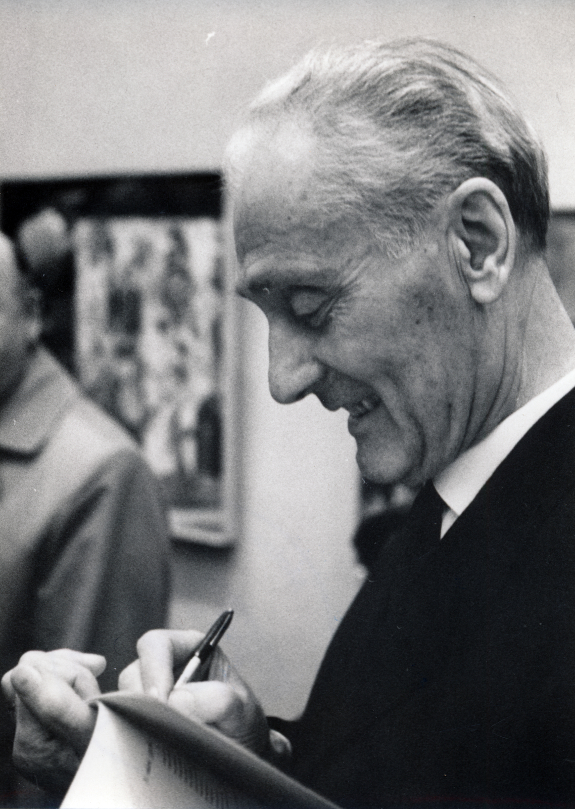 Hungary, Molnár C. Pál festőművész., 1974, Molnár C. Pál Múzeum, exhibition, autograph, portrait, Fortepan #225088