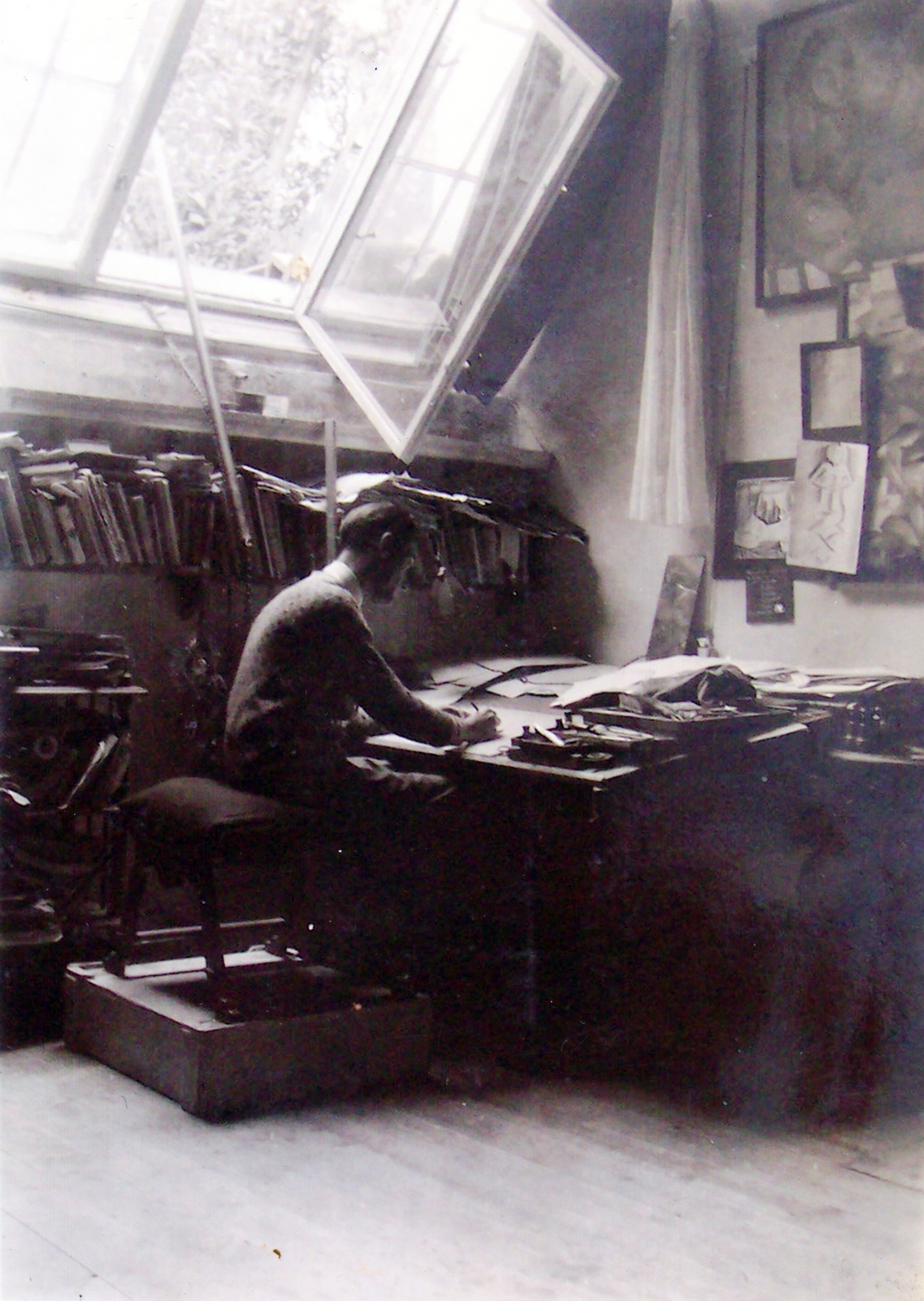 1922, Molnár C. Pál Múzeum, interior, Fortepan #225091