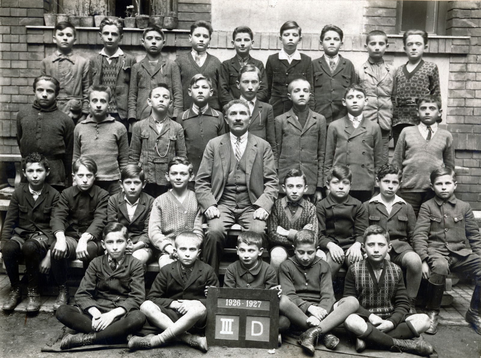 1927, Ránki Júlia, osztálykép, Fortepan #225232