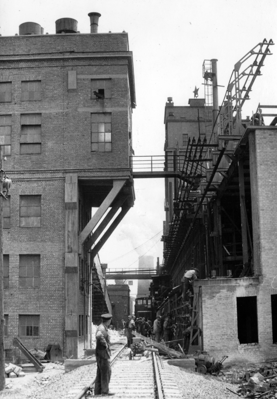 1961, Vincent Till Baumgartner, sínpálya, gyártelep, Fortepan #225403