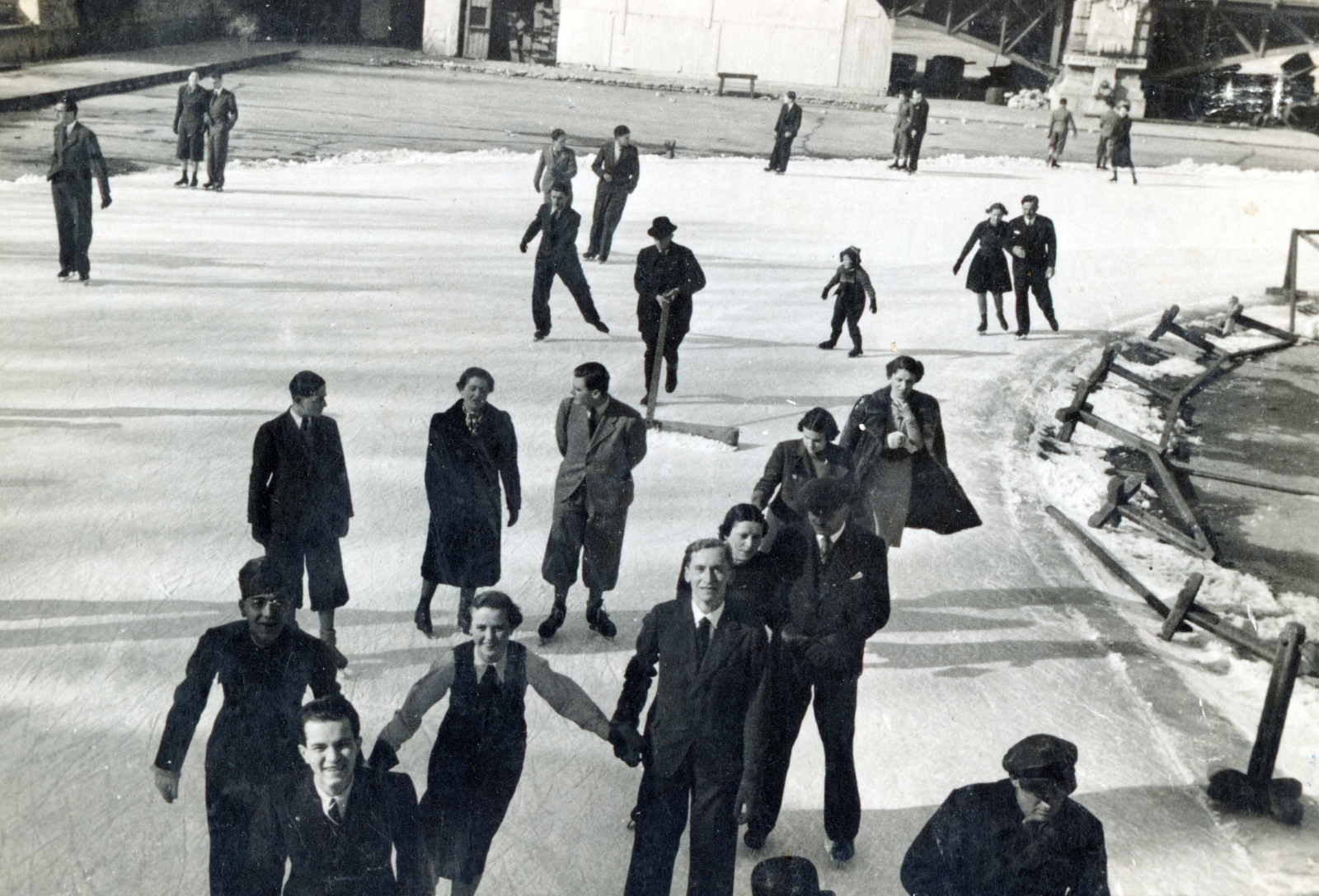1936, Vincent Till Baumgartner, skating, Fortepan #225603