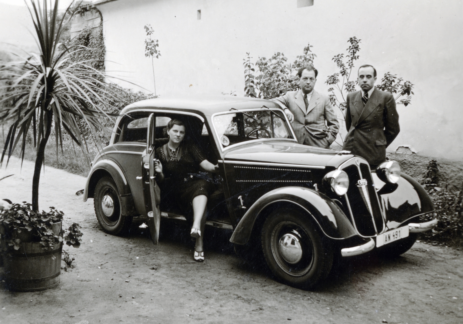 1939, Vincent Till Baumgartner, girls'n'cars, Fortepan #225620