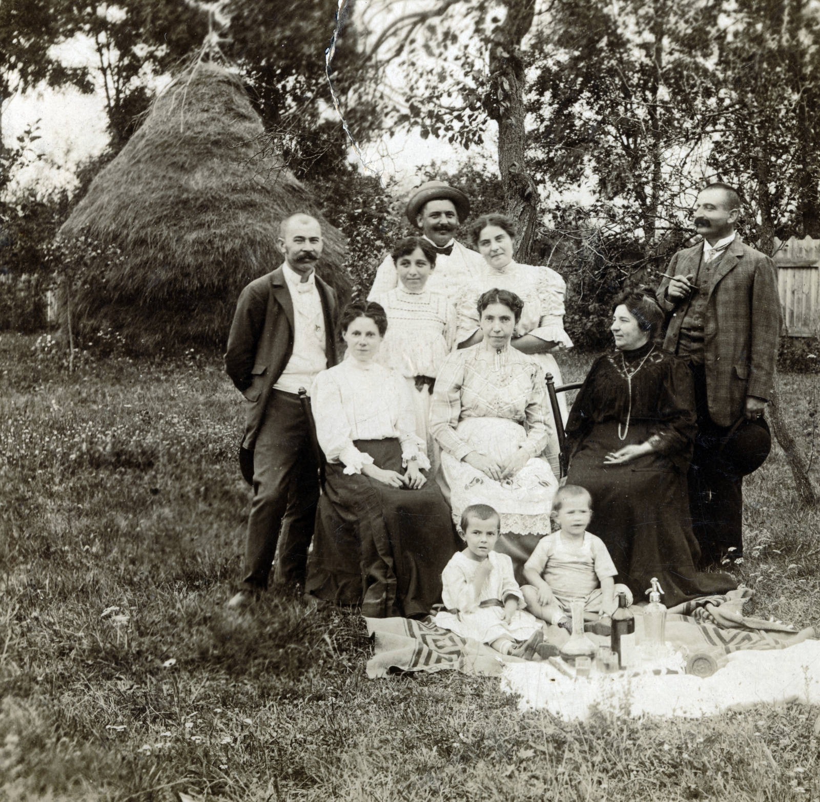1916, Csonka Sándor, csoportkép, Fortepan #225676