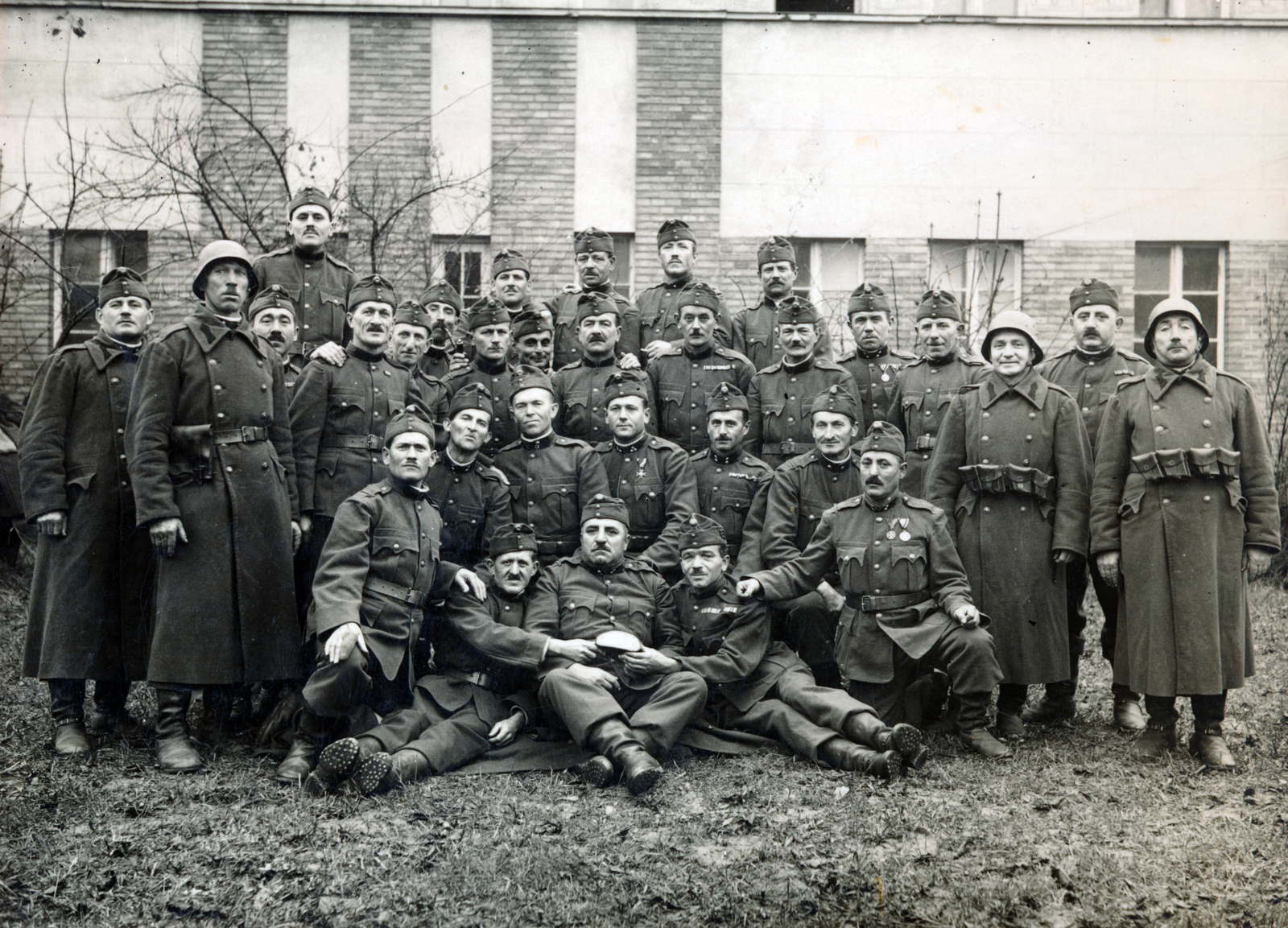 1938, Csonka Sándor, csoportkép, katonaság, tiszt, kitüntetés, jelvény, honvéd, egyenruha, Fortepan #225695