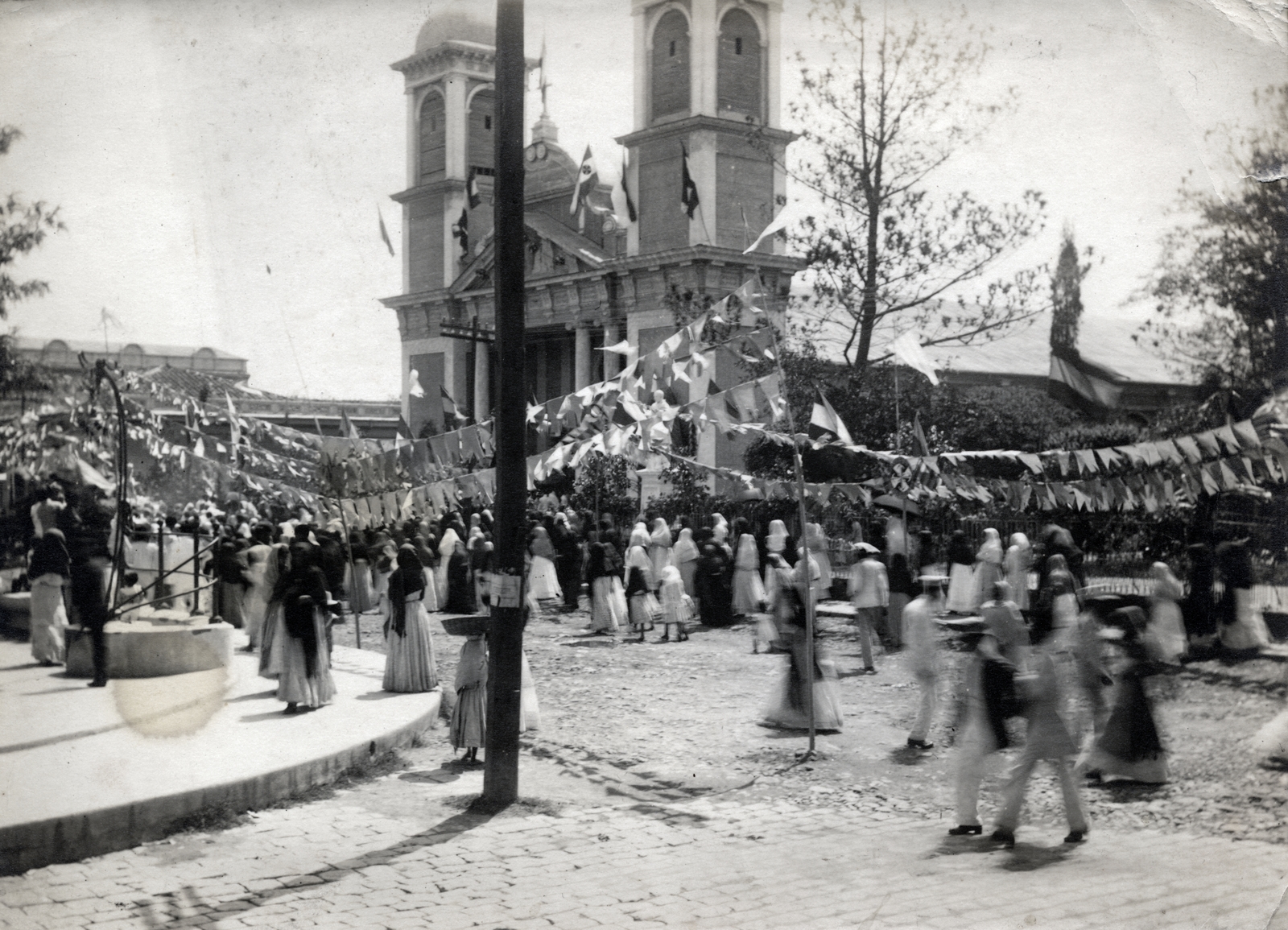 Salvador, San Salvador, az Iglesia del Rosario a Parque Dueñas (később Plaza Libertad)., 1921, Porgeth Imre, Fortepan #225741