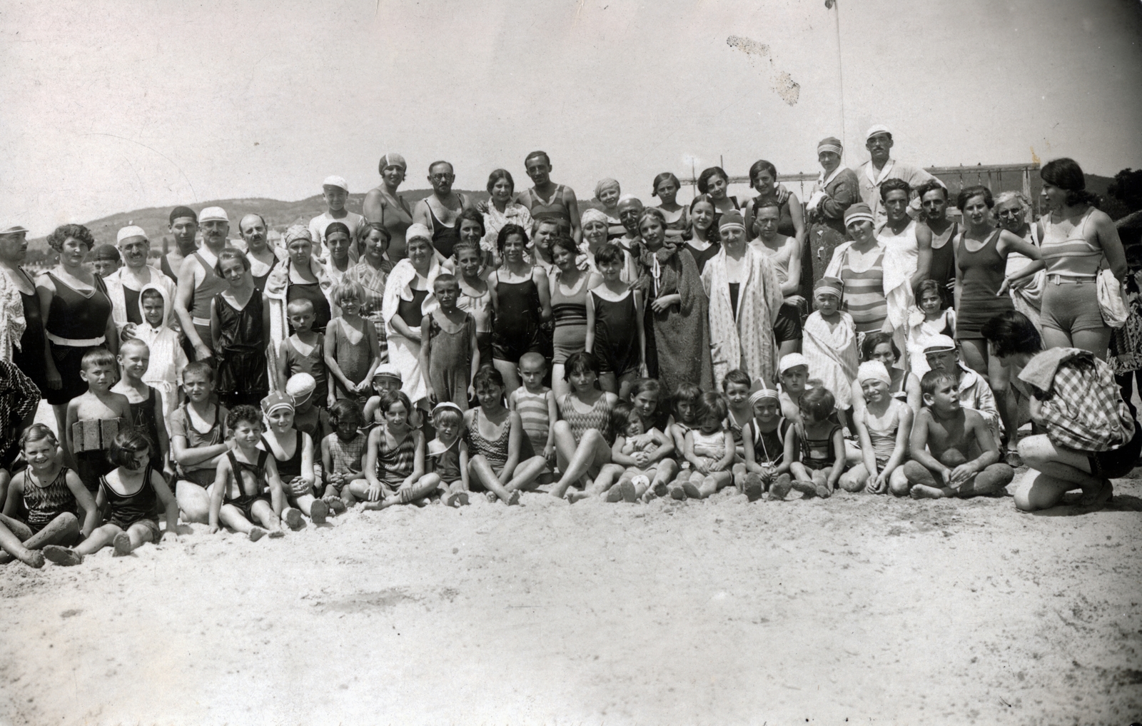 1929, Miklós Péterné, tableau, bathing suit, Fortepan #225777