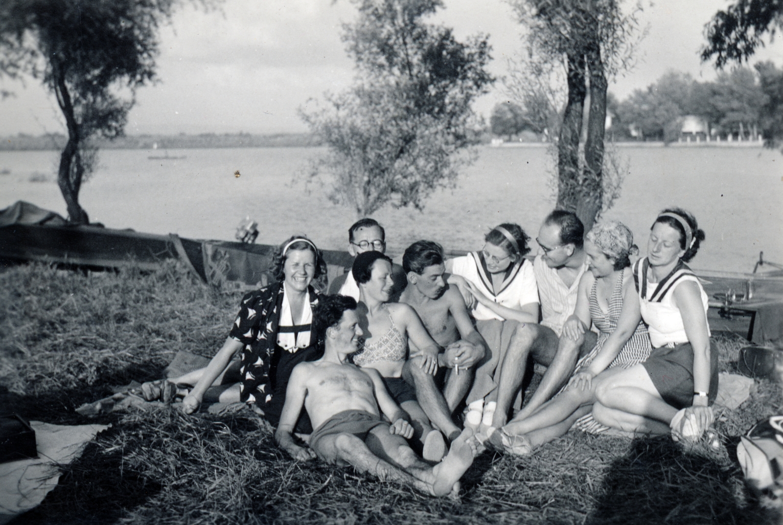 1936, Szántó Imre dr., csoportkép, Fortepan #226064