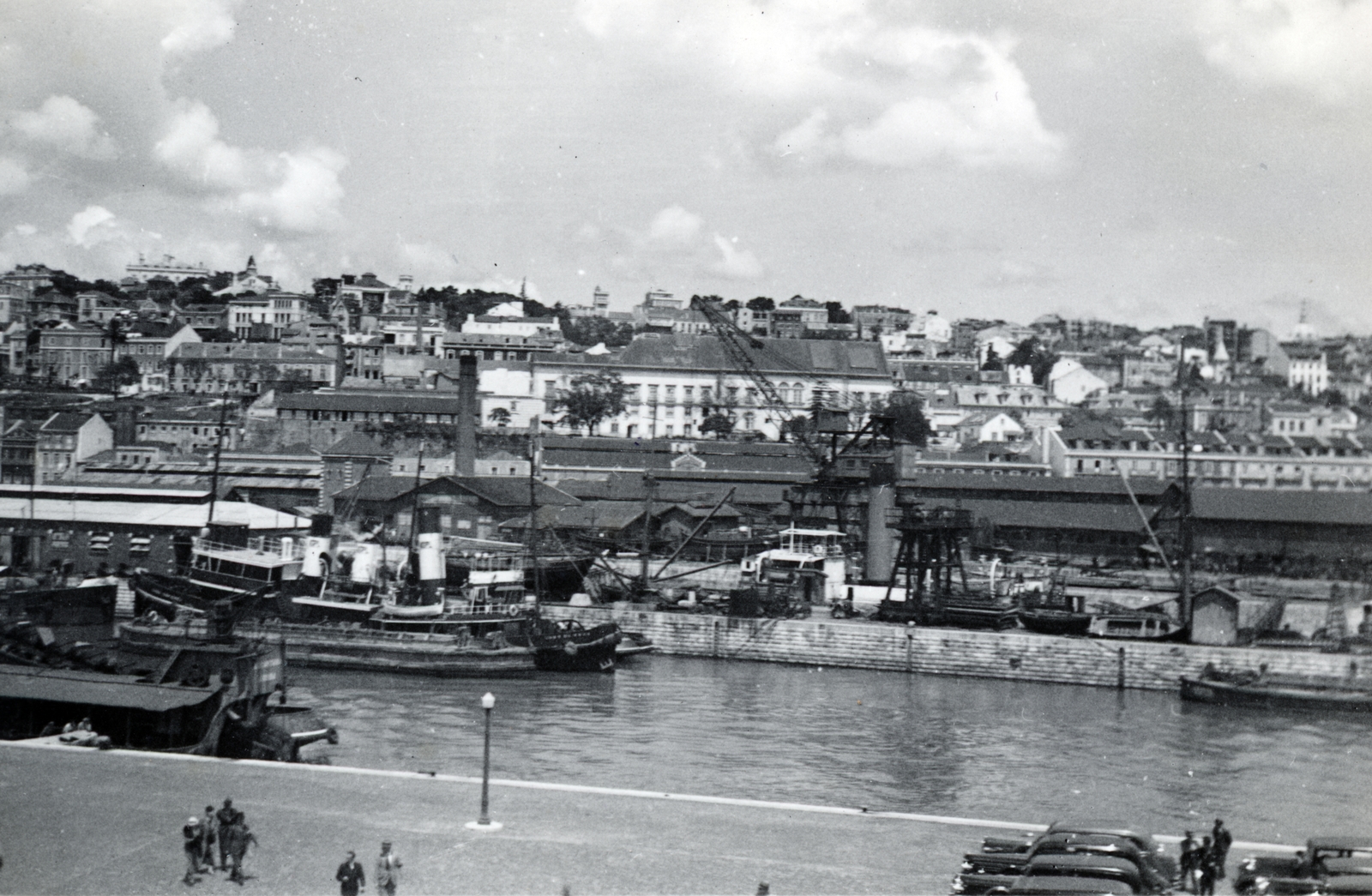 Portugal, Lisbon, Lisszabon kikötője (Porto de Lisboa), Alcântara dokk., 1936, Szántó Ildikó, Fortepan #226169