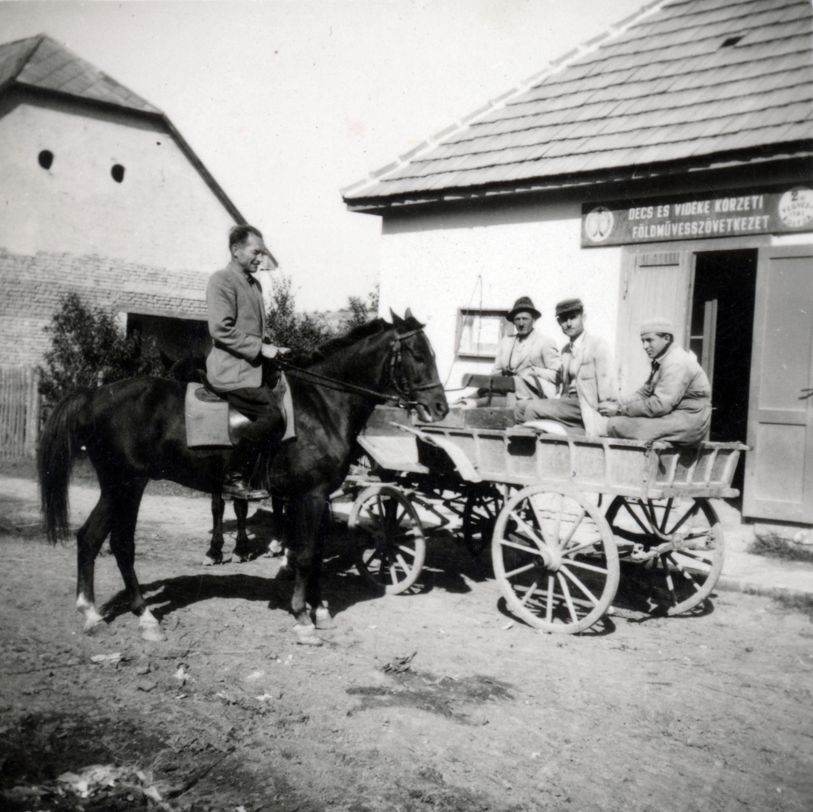 1953, Cseke Györgyné, co-op store, rider, Fortepan #226280