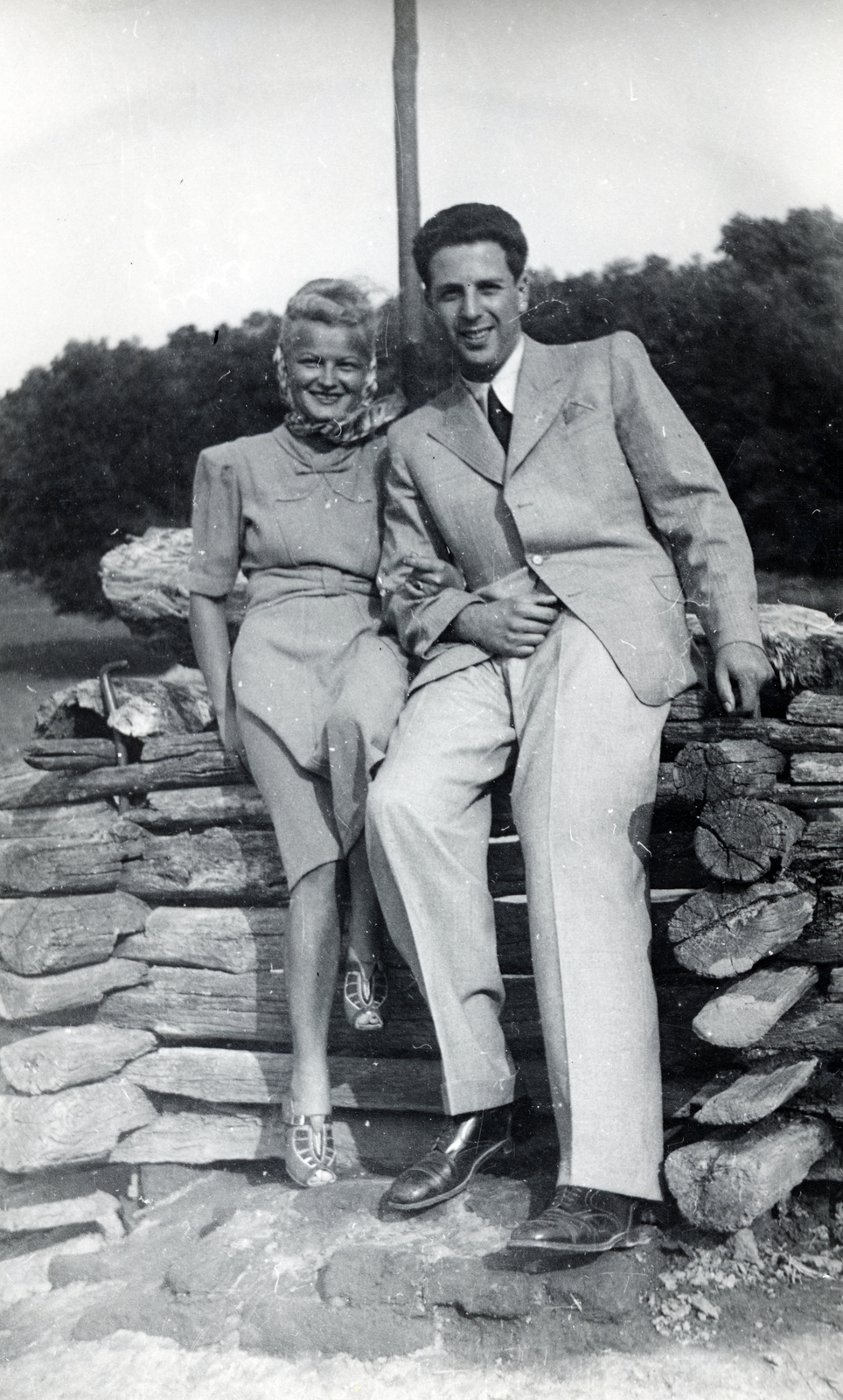 1936, Fóris Gábor / Vastagh Miklós hagyatéka, portré, emberpár, Fortepan #226301