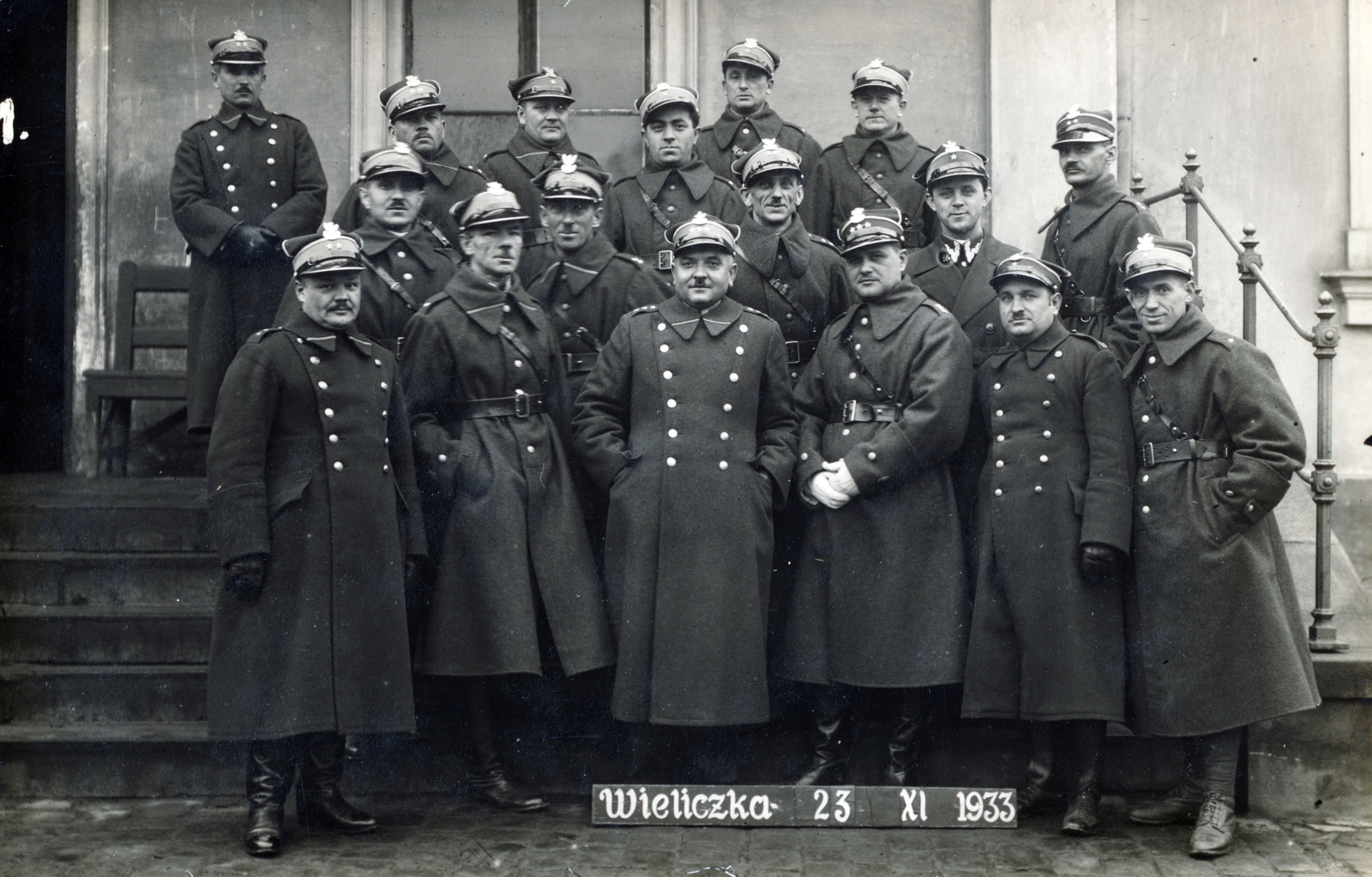 Poland, Wieliczka, 1933, Fóris Gábor / Vastagh Miklós hagyatéka, Polish soldier, First World War, tableau, Fortepan #226304