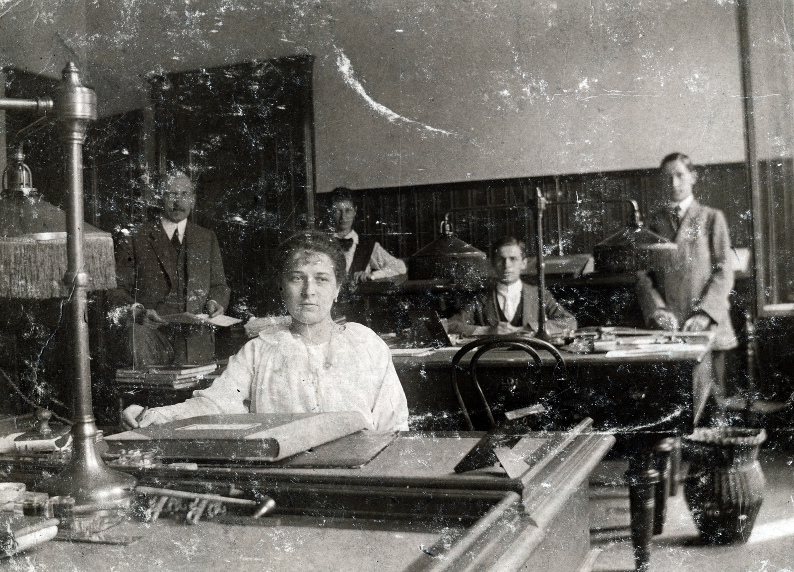 1913, Kornis Panni, office, Fortepan #226539