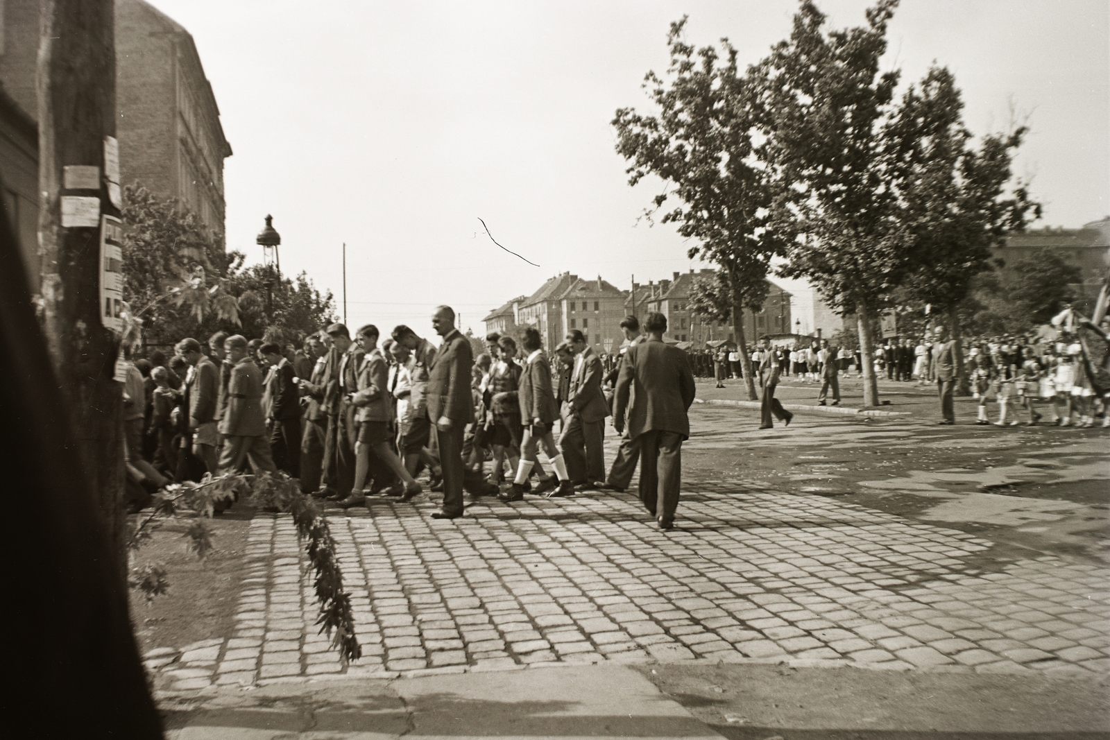 Magyarország, Budapest XIV., Hungária körút a Tábornok utca torkolatánál., 1941, Fortepan/Album002, utcakép, életkép, Budapest, Fortepan #22666