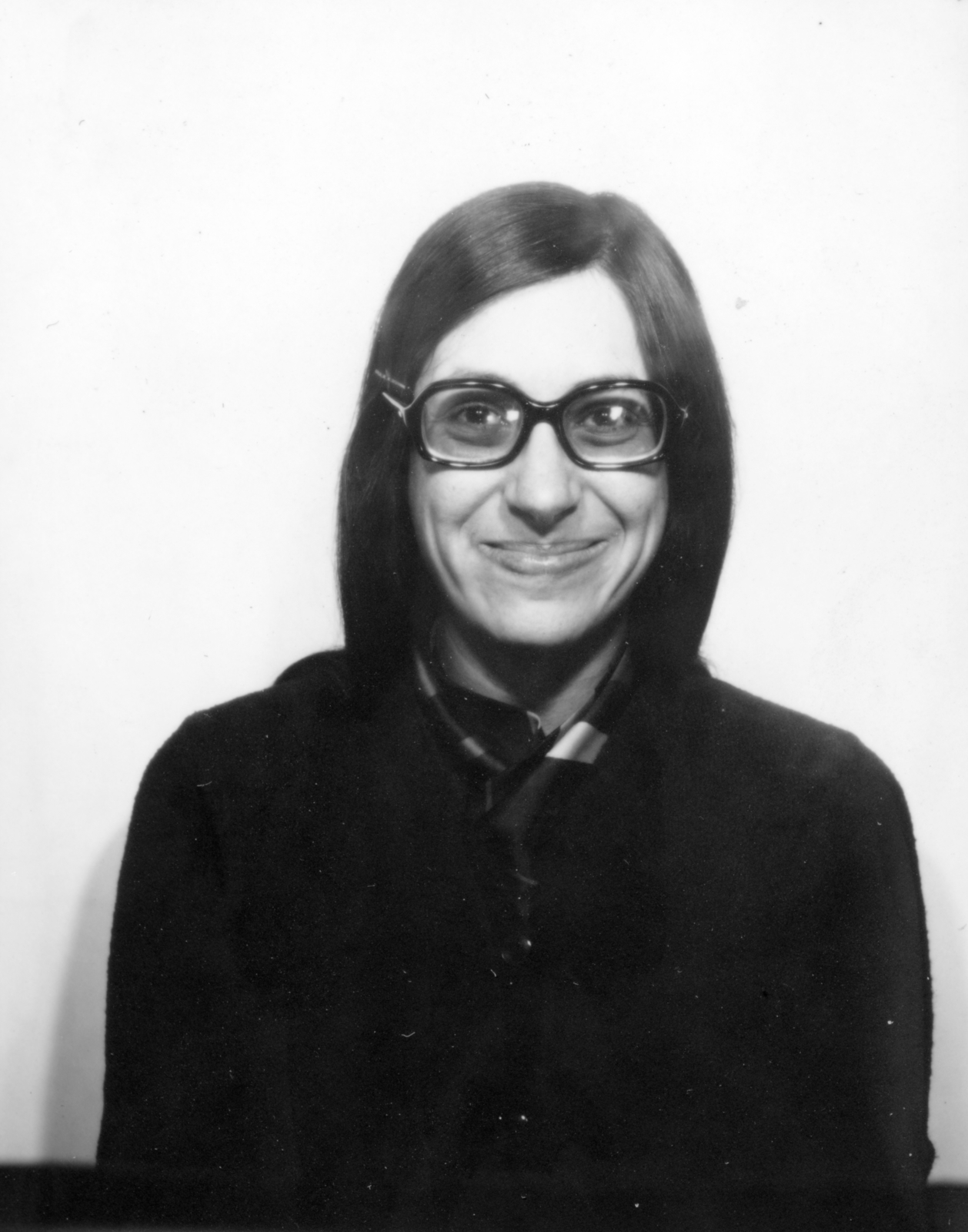 1972, Reichardt Nóra, portrait, smile, glasses, Fortepan #227002