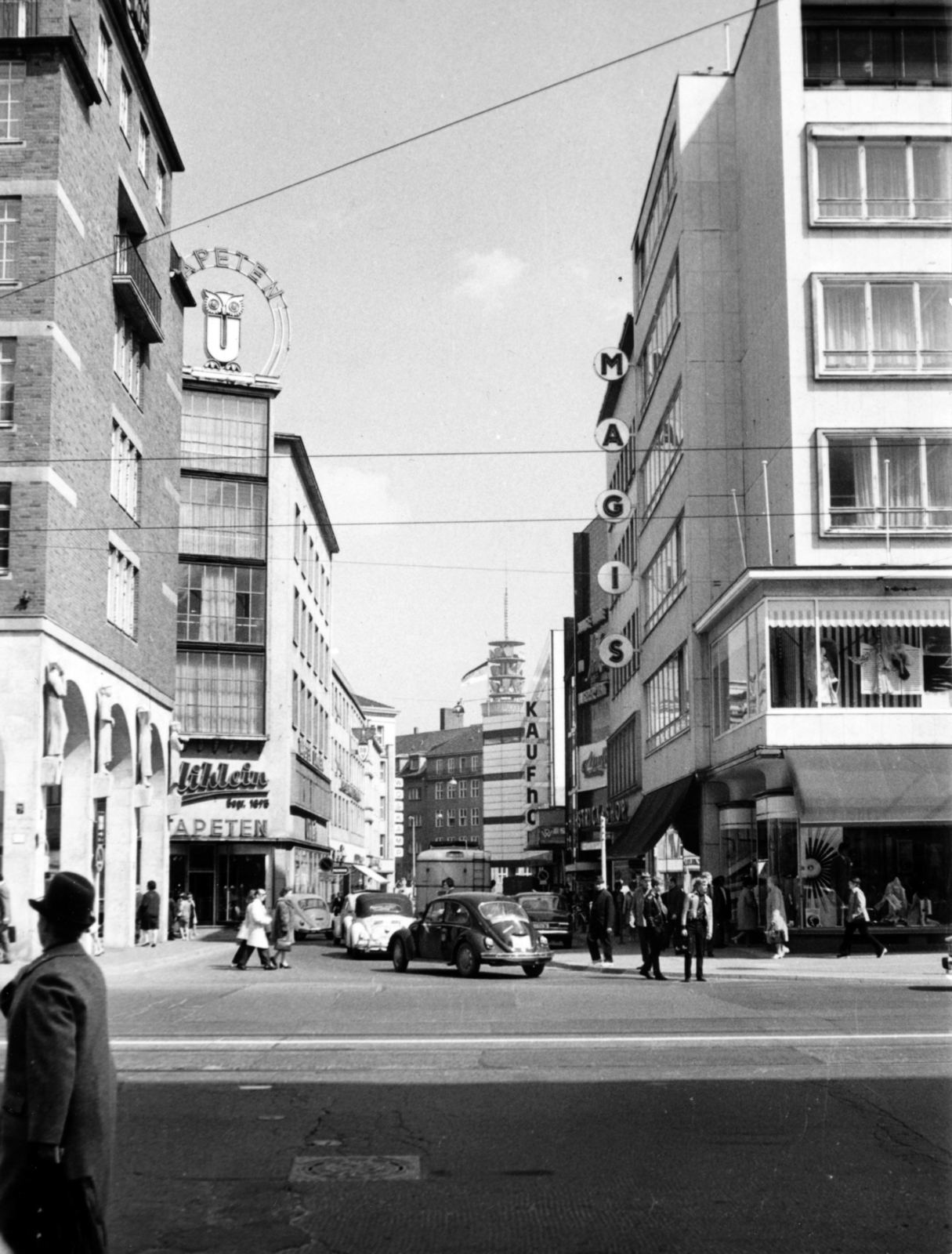 Németország, Hannover, Große Packhofstraße a Georgstraße kereszteződésénél., 1972, Reichardt Nóra, NSZK, Fortepan #227023