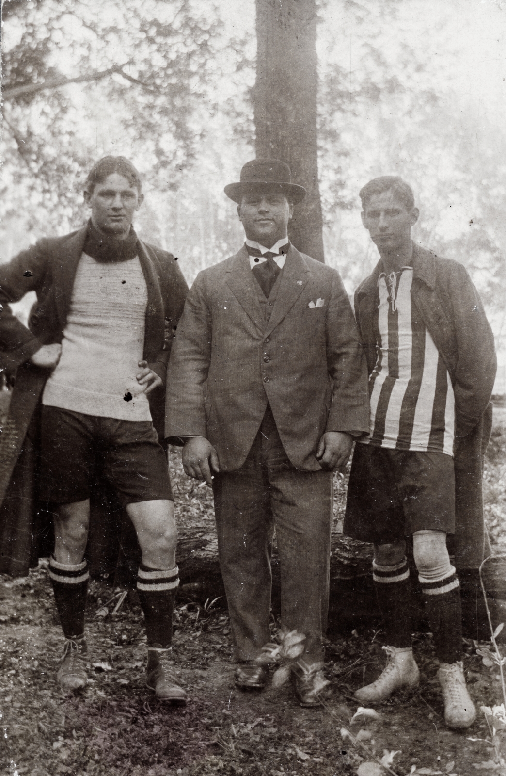 1917, Reichardt Nóra, striped dress, soccer team, sport jersey, Fortepan #227026