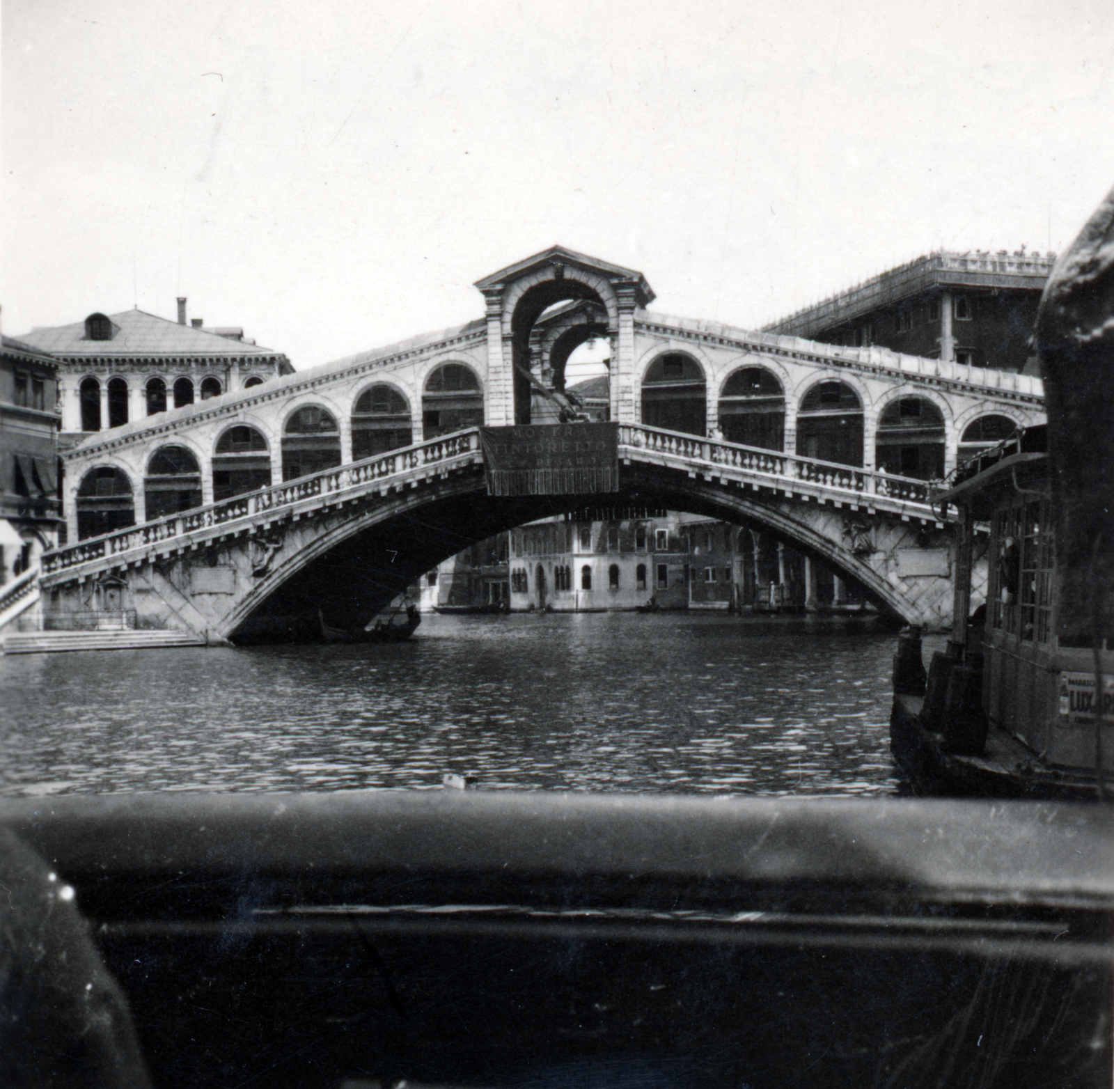 Olaszország, Velence, Canal Grande, szemben a Rialto híd., 1937, Fortepan/Album076, képarány: négyzetes, ívhíd, Fortepan #227059