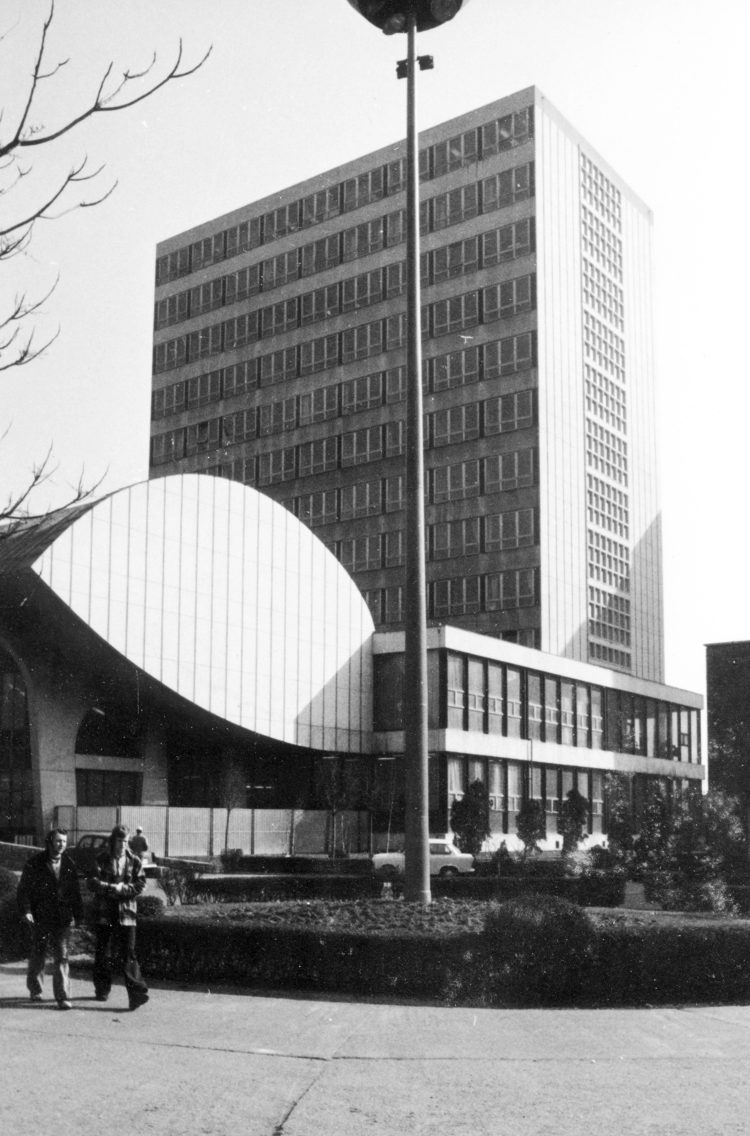 Hungary, Budapest XI., a Budapesti Műszaki Egyetem (később Budapesti Műszaki és Gazdaságtudományi Egyetem) E épülete az előadótermekkel., 1969, Középületépítő Vállalat - Kreszán Albert - Koczka András - Kemecsei József, Budapest University of Technology, Budapest, Fortepan #227214