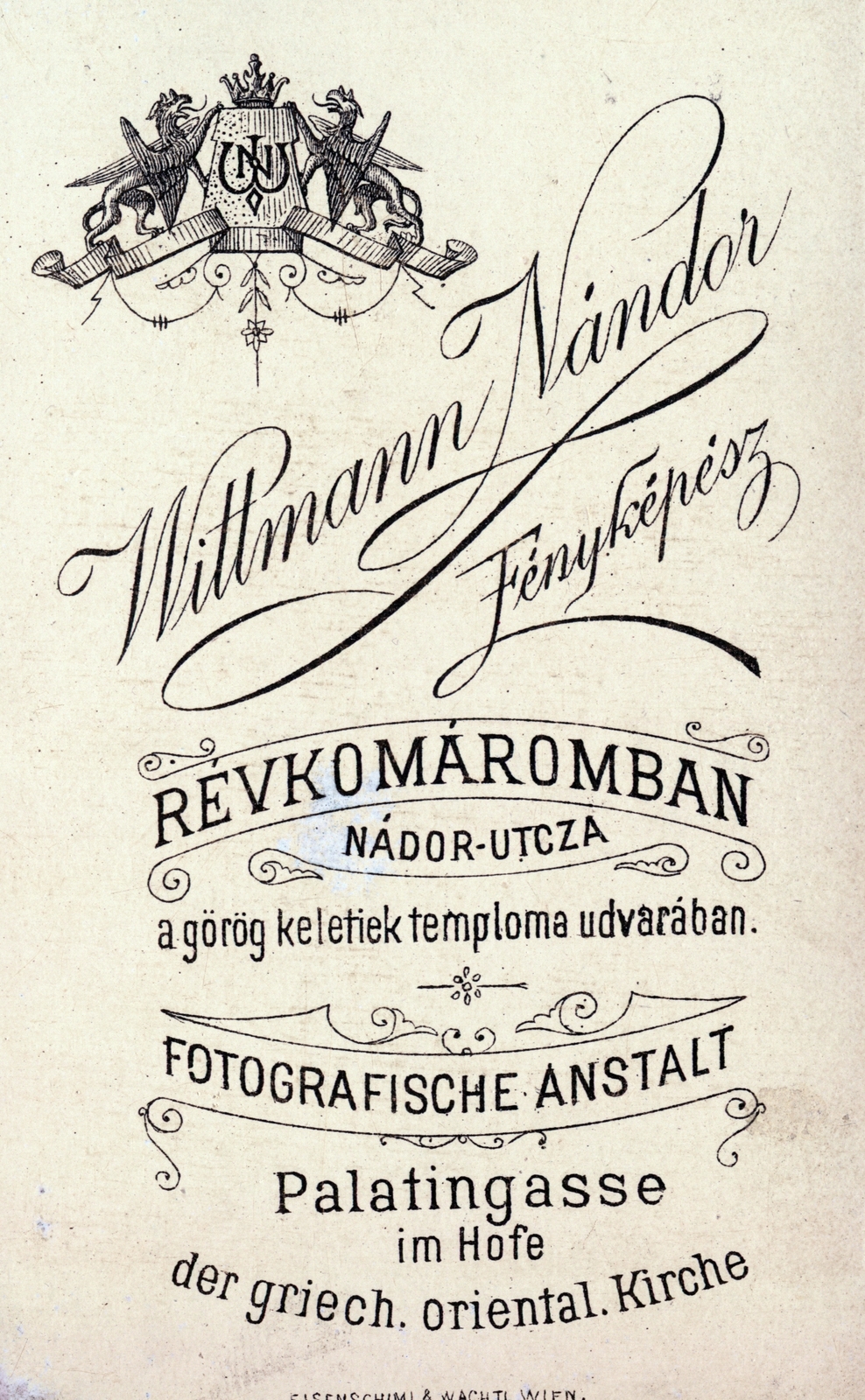 1904, Perlaki Rózsa, verso, photographer, studio, Fortepan #227255