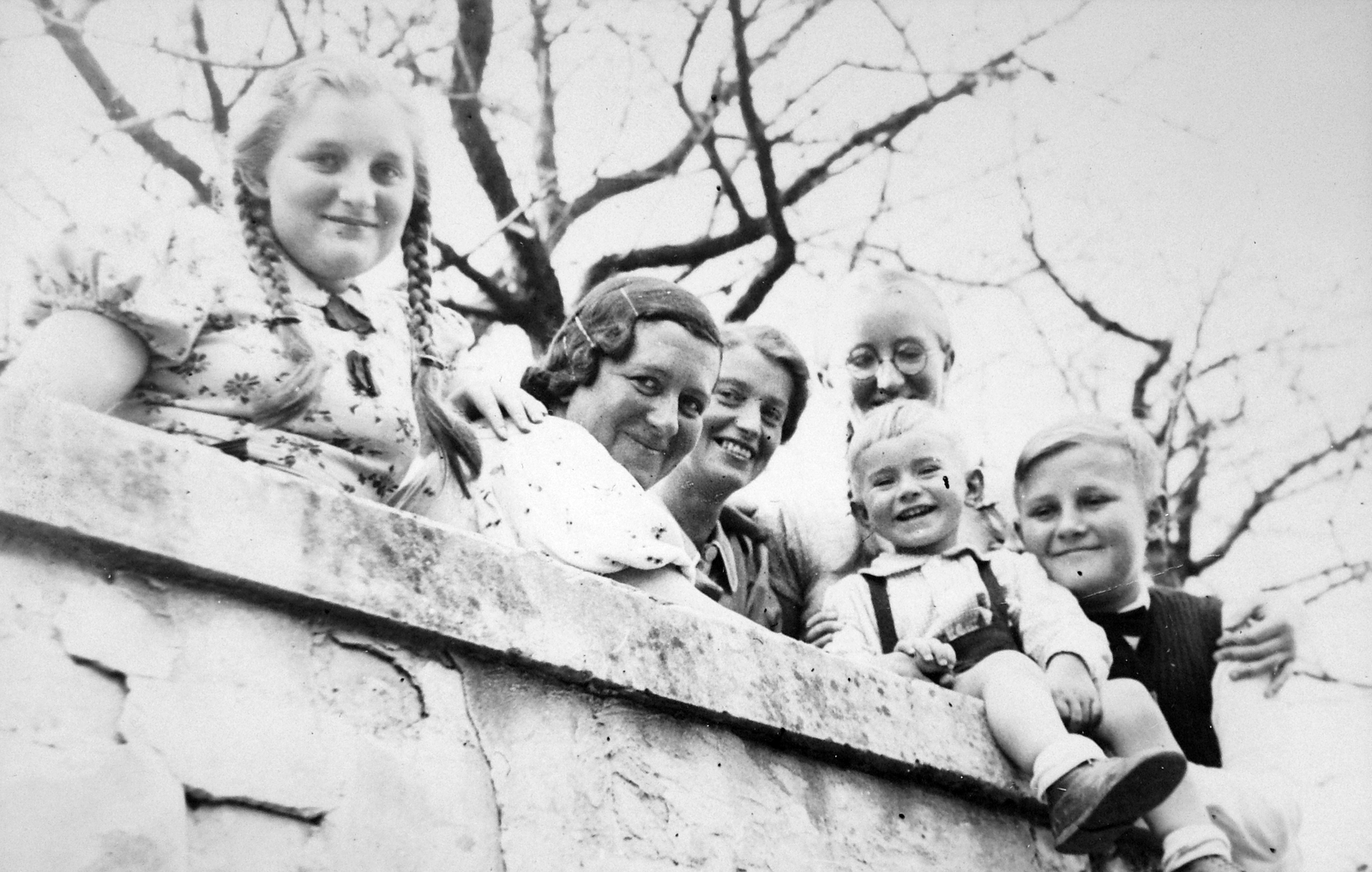 1940, Wein Sarolta, smile, braid, Fortepan #22726