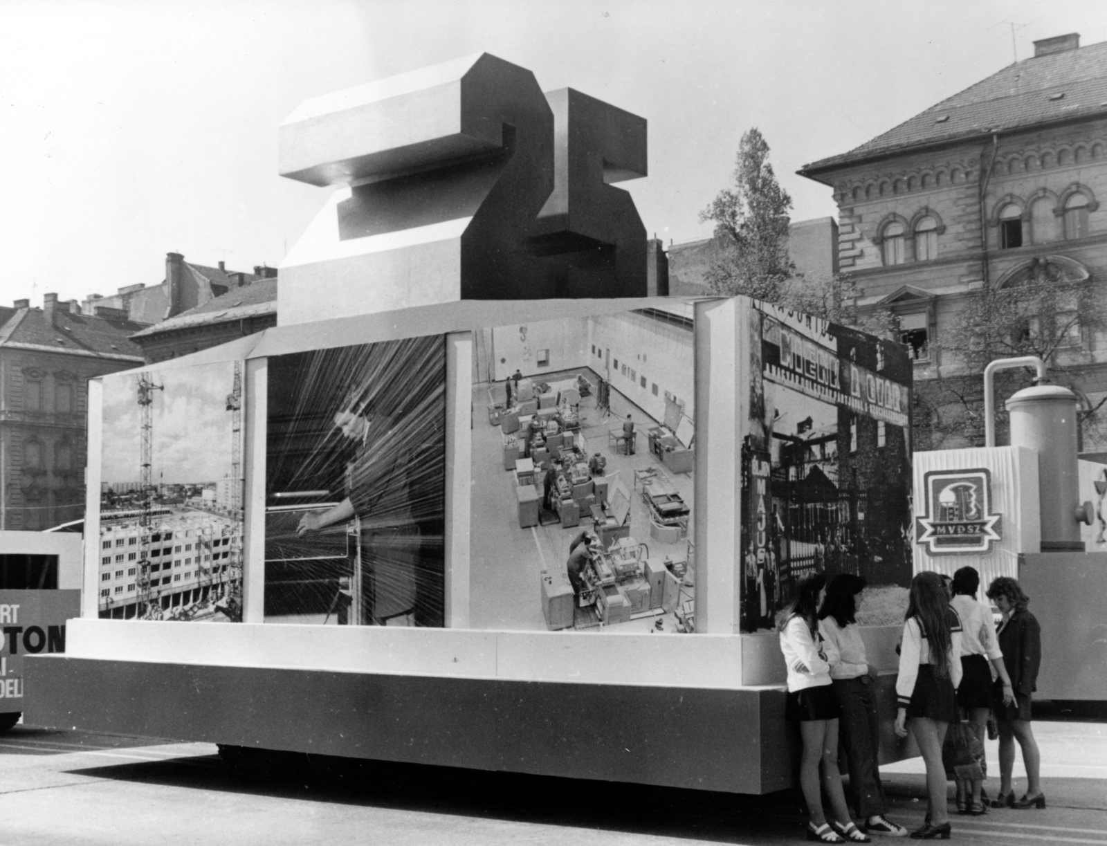 1970, Vízkelety László, ad truck, Fortepan #227290