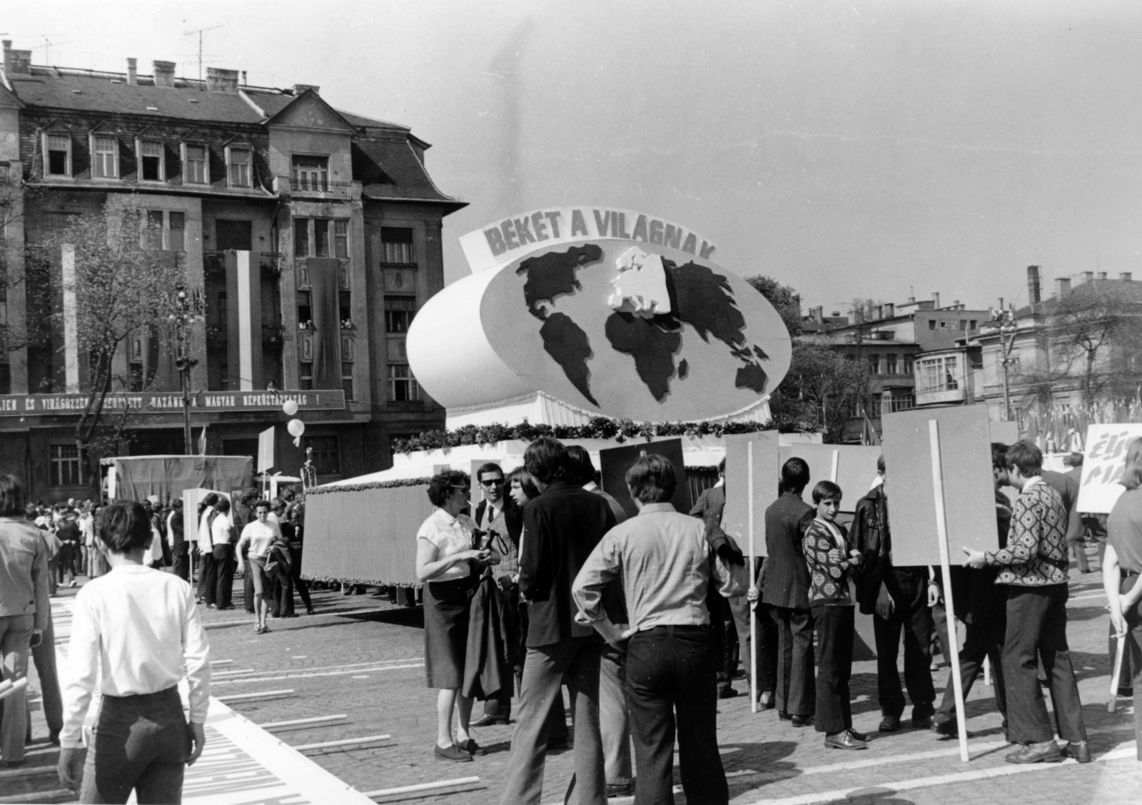 1970, Vízkelety László, ad truck, Fortepan #227298