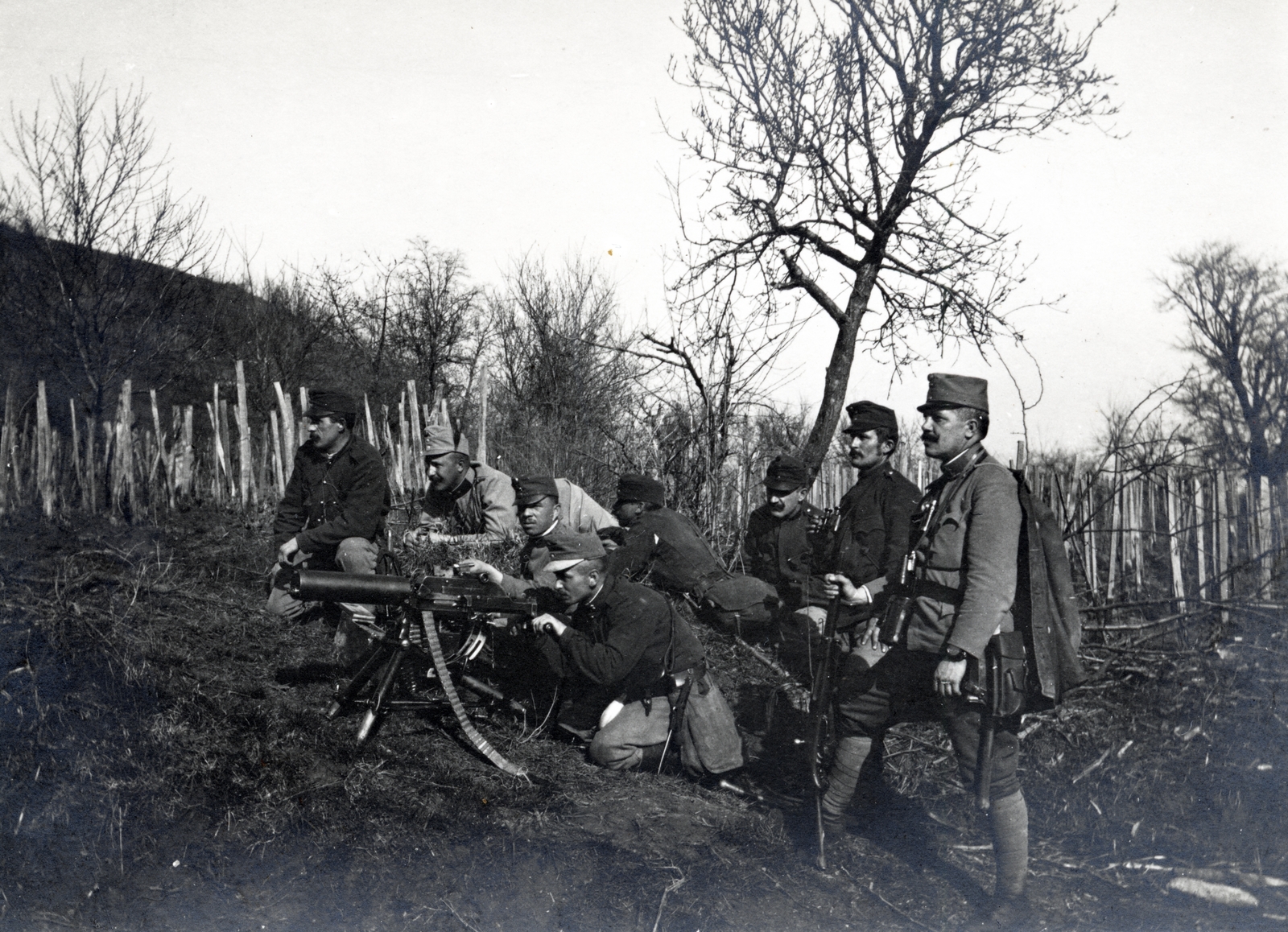 1915, Vízkelety László, First World War, machine-gun belt, Schwarzlose-brand, harness, Fortepan #227328