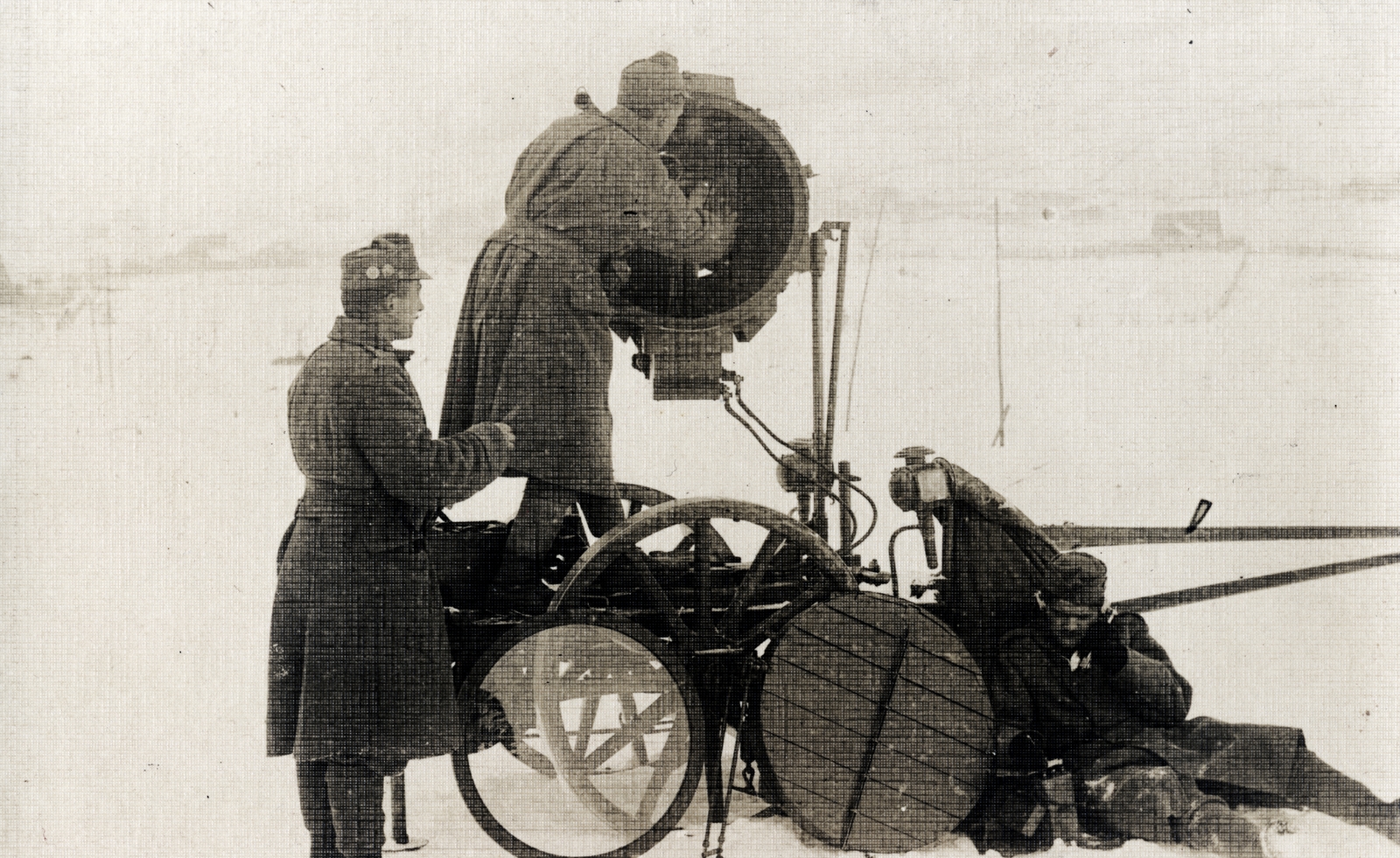 1915, Vízkelety László, radio soldier, Fortepan #227332