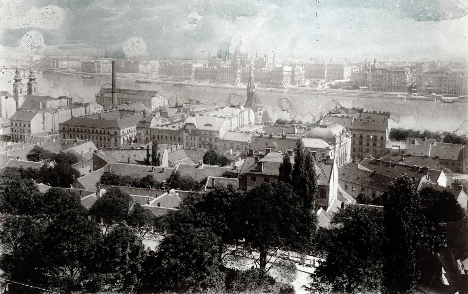 1921, Vízkelety László, látkép, országház, Fortepan #227374