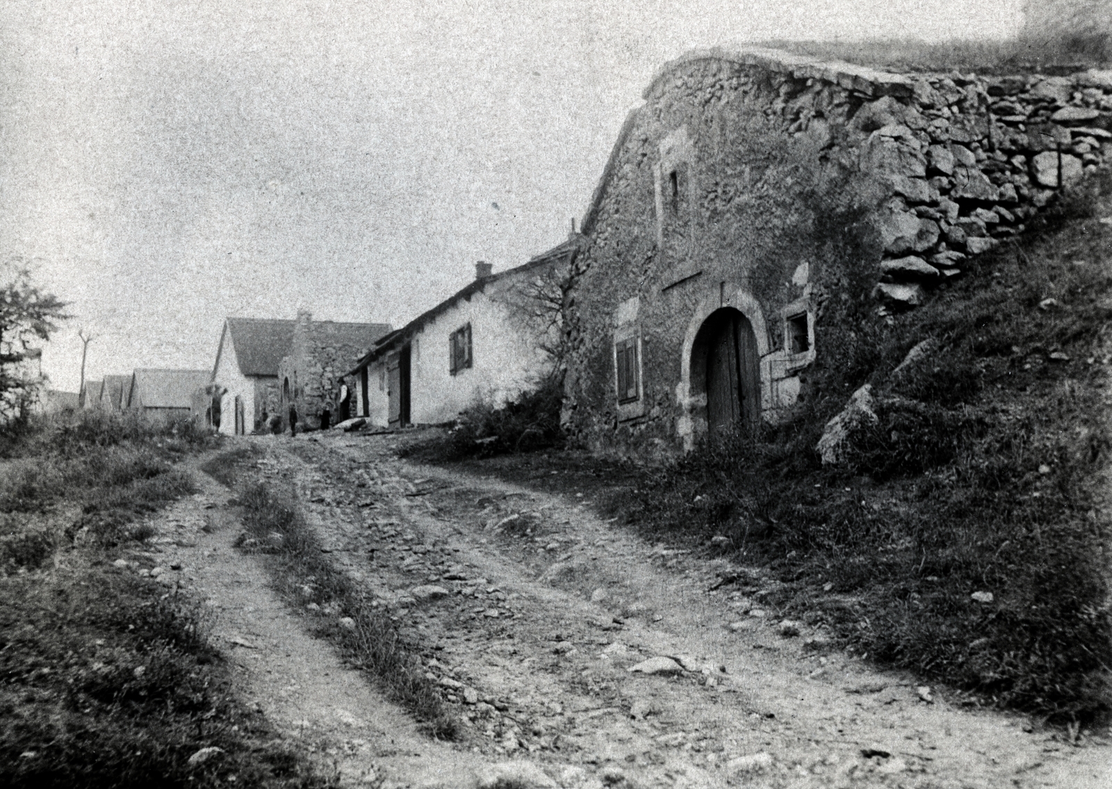 1925, Vízkelety László, utcakép, földút, pince, Fortepan #227388