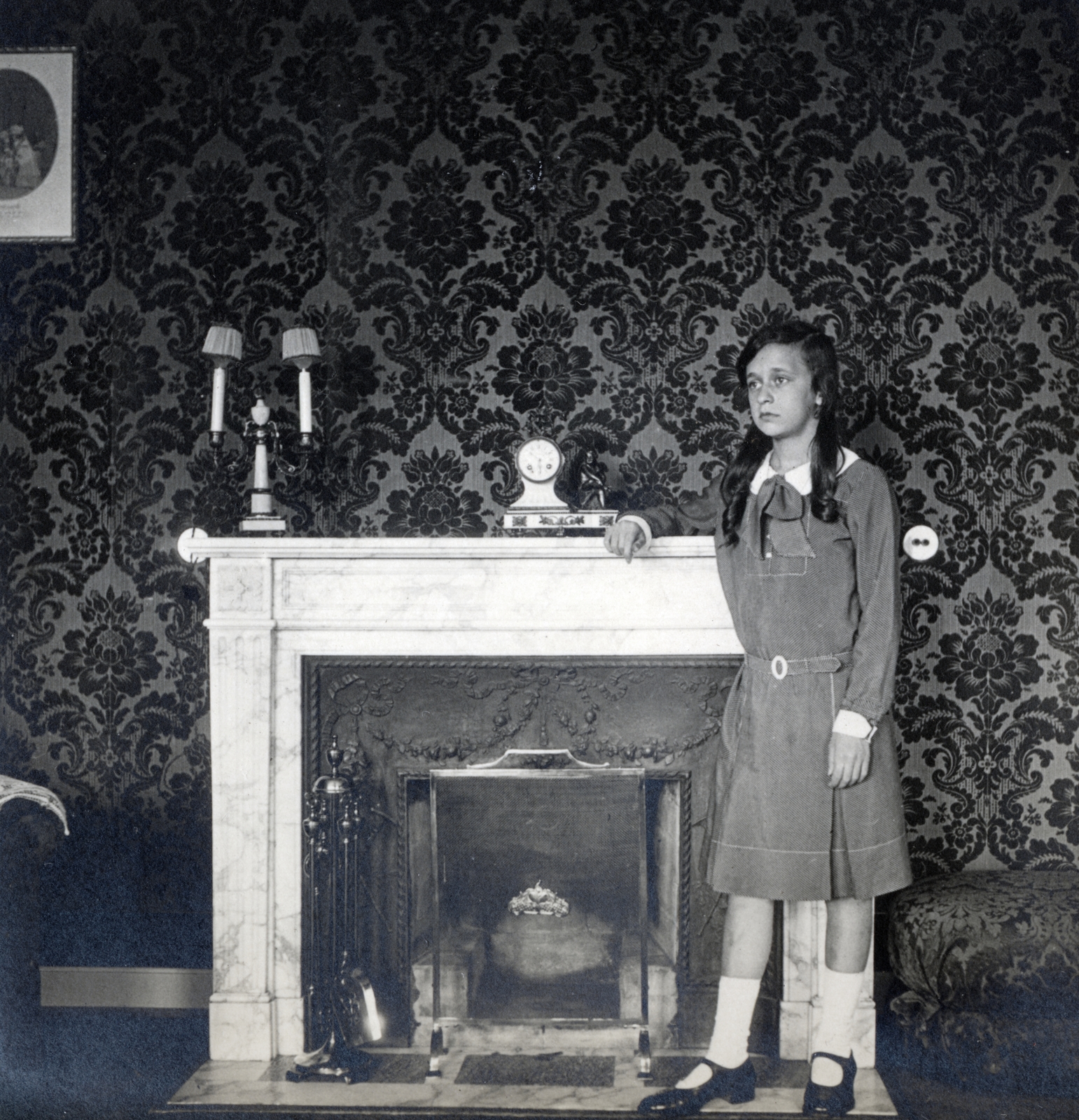 1930, Vízkelety László, wallpaper, girl, Fortepan #227411