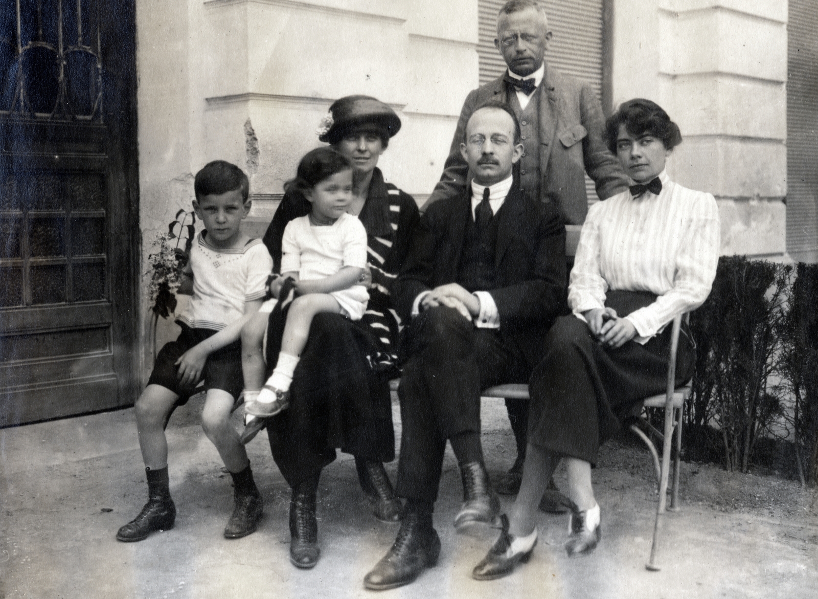 1916, Vízkelety László, family, tableau, Fortepan #227426