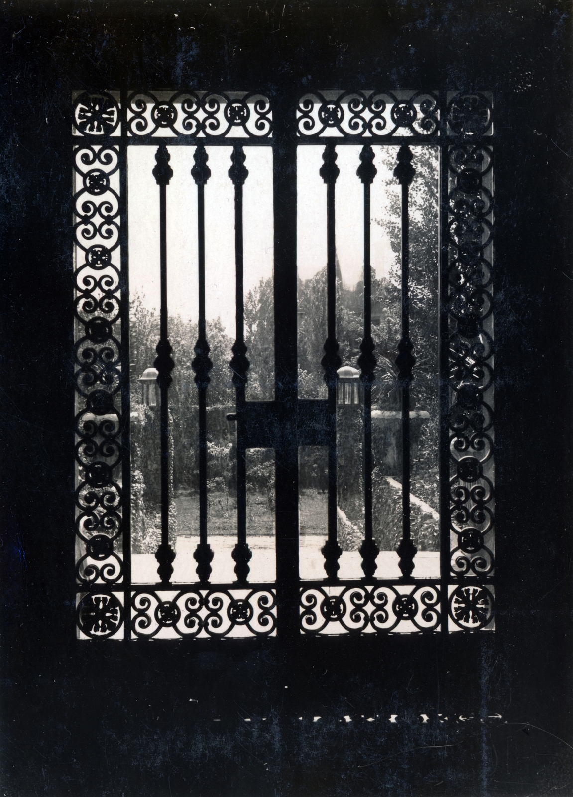 1930, Vízkelety László, forged steel door, gate, Fortepan #227435