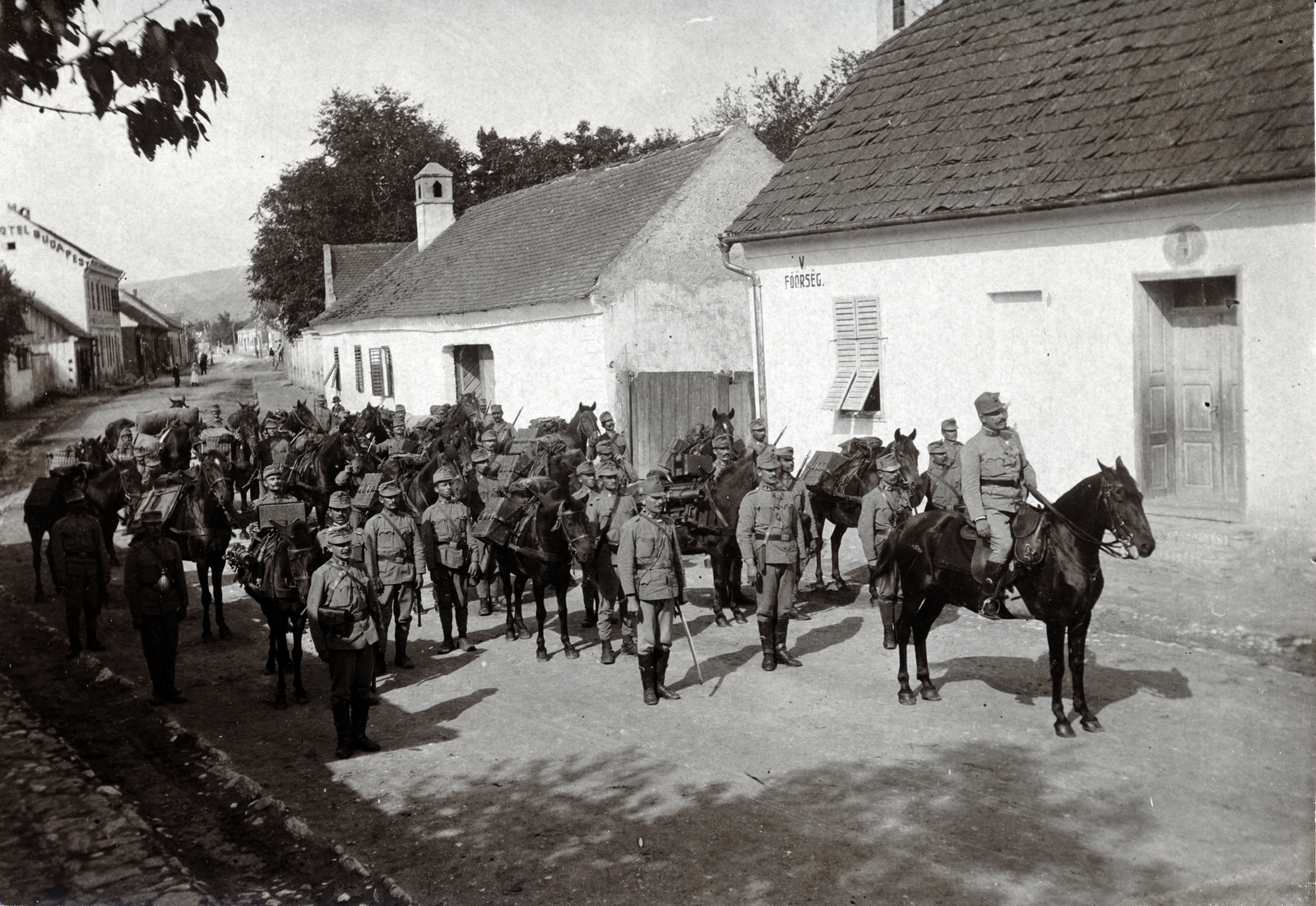 1917, Vízkelety László, menetoszlop, Fortepan #227511
