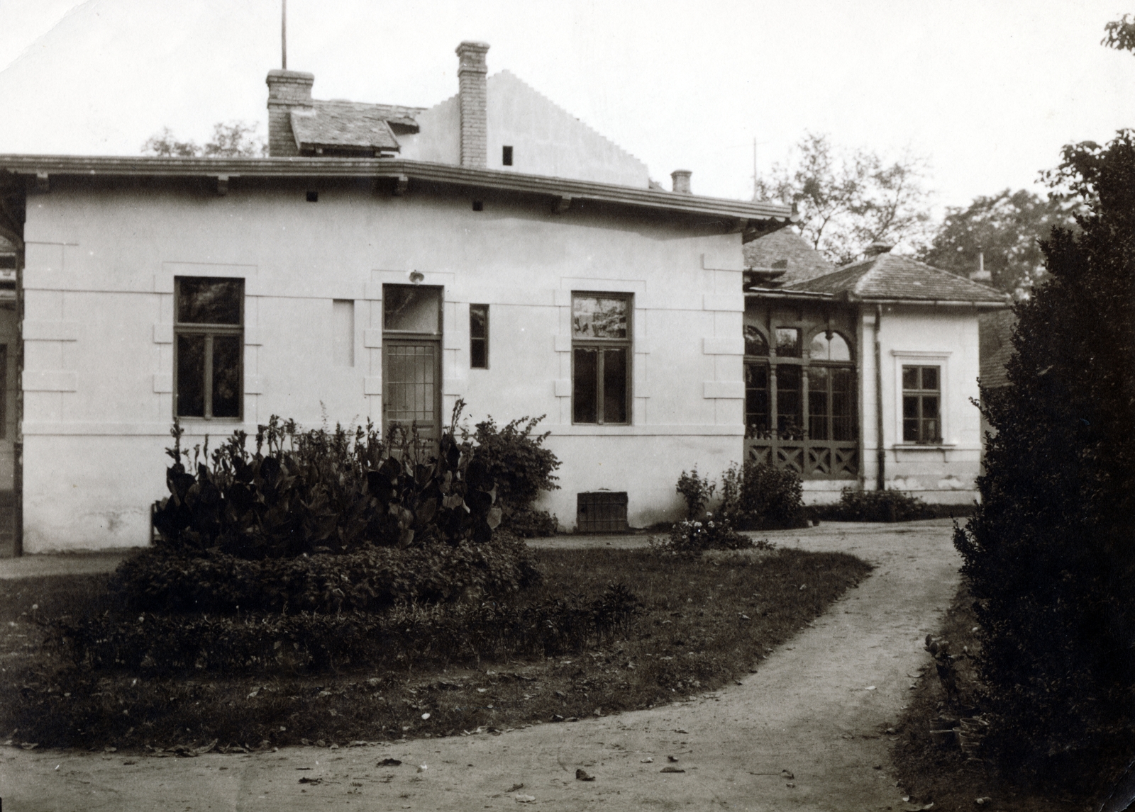 1925, Vízkelety László, virágágyás, Fortepan #227527