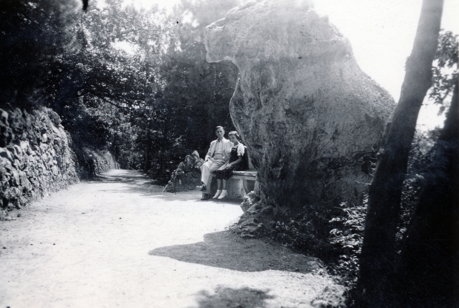 Hungary, Budapest II., Kecske-hegy, Glück Frigyes út, Oroszlán-szikla., 1929, Vízkelety László, Budapest, Fortepan #227556