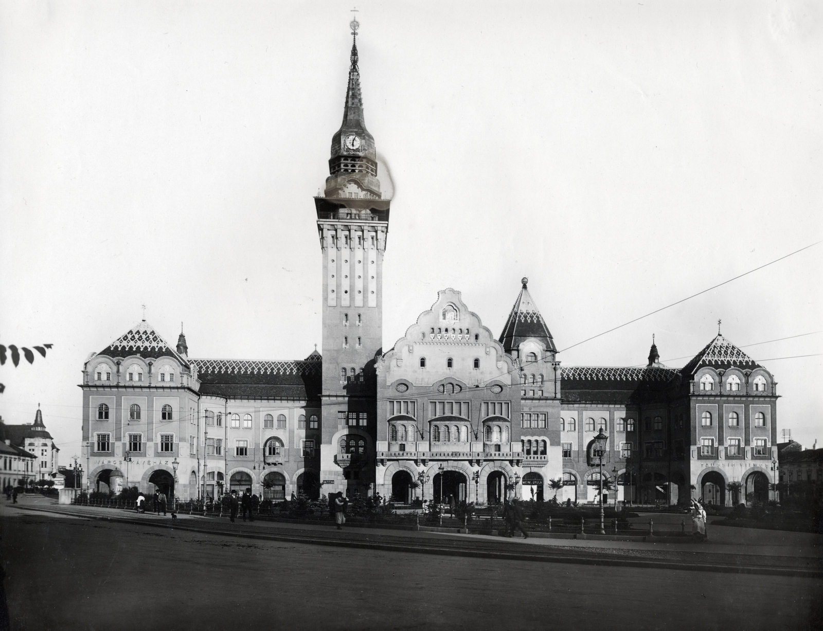 Serbia, Subotica, Köztársaság tér (Trg Republike), Városháza., 1912, Vízkelety László, public building, Fortepan #227593