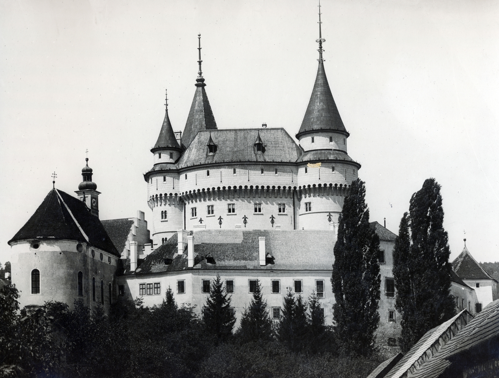 Slovakia, Bojnice, Pálffy-várkastély., 1912, Vízkelety László, castle, castle, Fortepan #227594